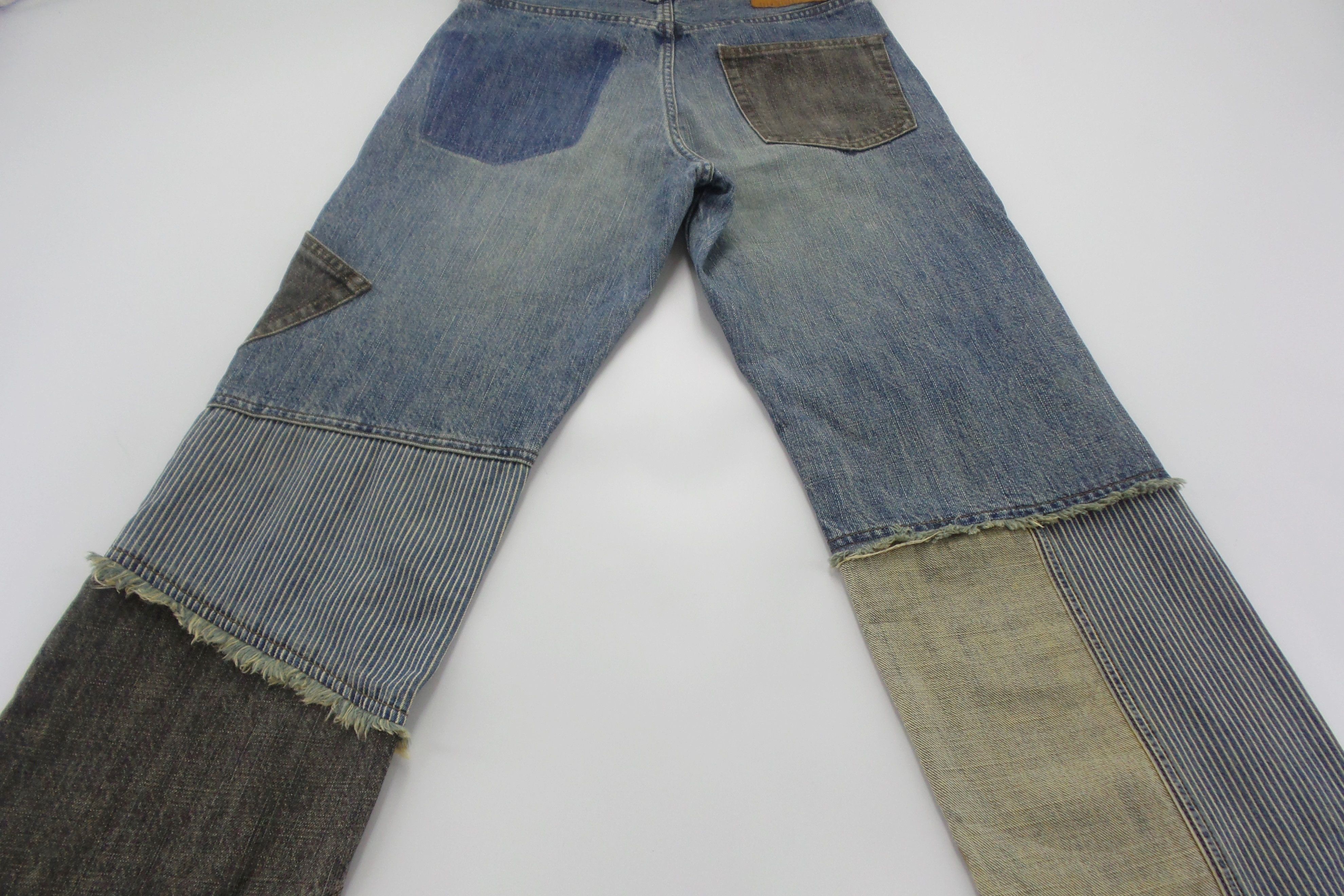 PPFM PPFM Reconstructed Denim Patchwork Jeans W31xL39 Size US 31 - 11 Thumbnail