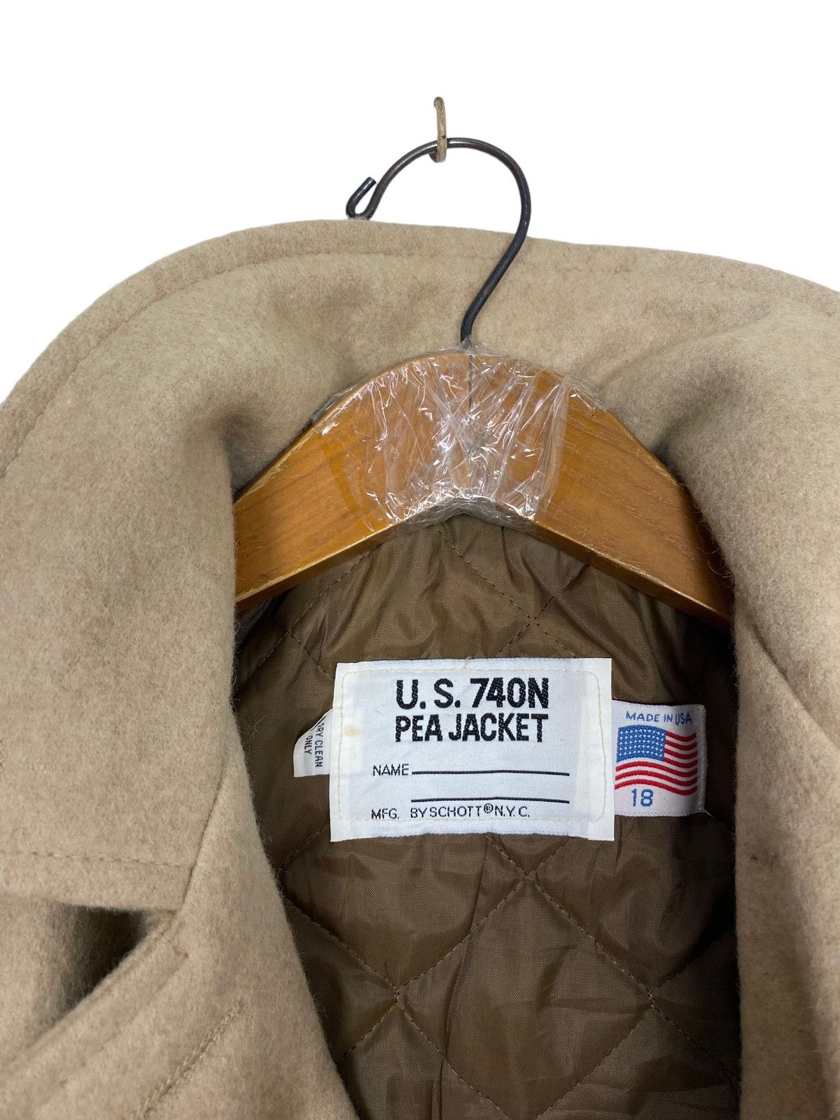 Schott Rare‼️ Vintage Schott U.s. 740N Pea Jacket Made in Usa Size S / US 4 / IT 40 - 5 Thumbnail
