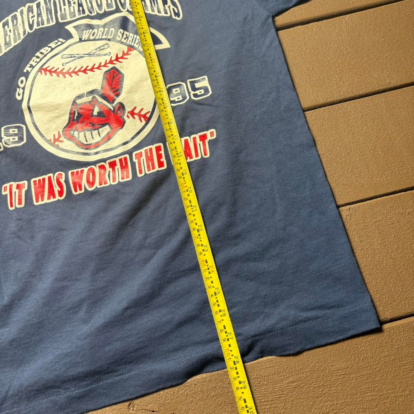 MLB 1995 Cleveland Indians World Series Champions shirt Size US XL / EU 56 / 4 - 3 Thumbnail