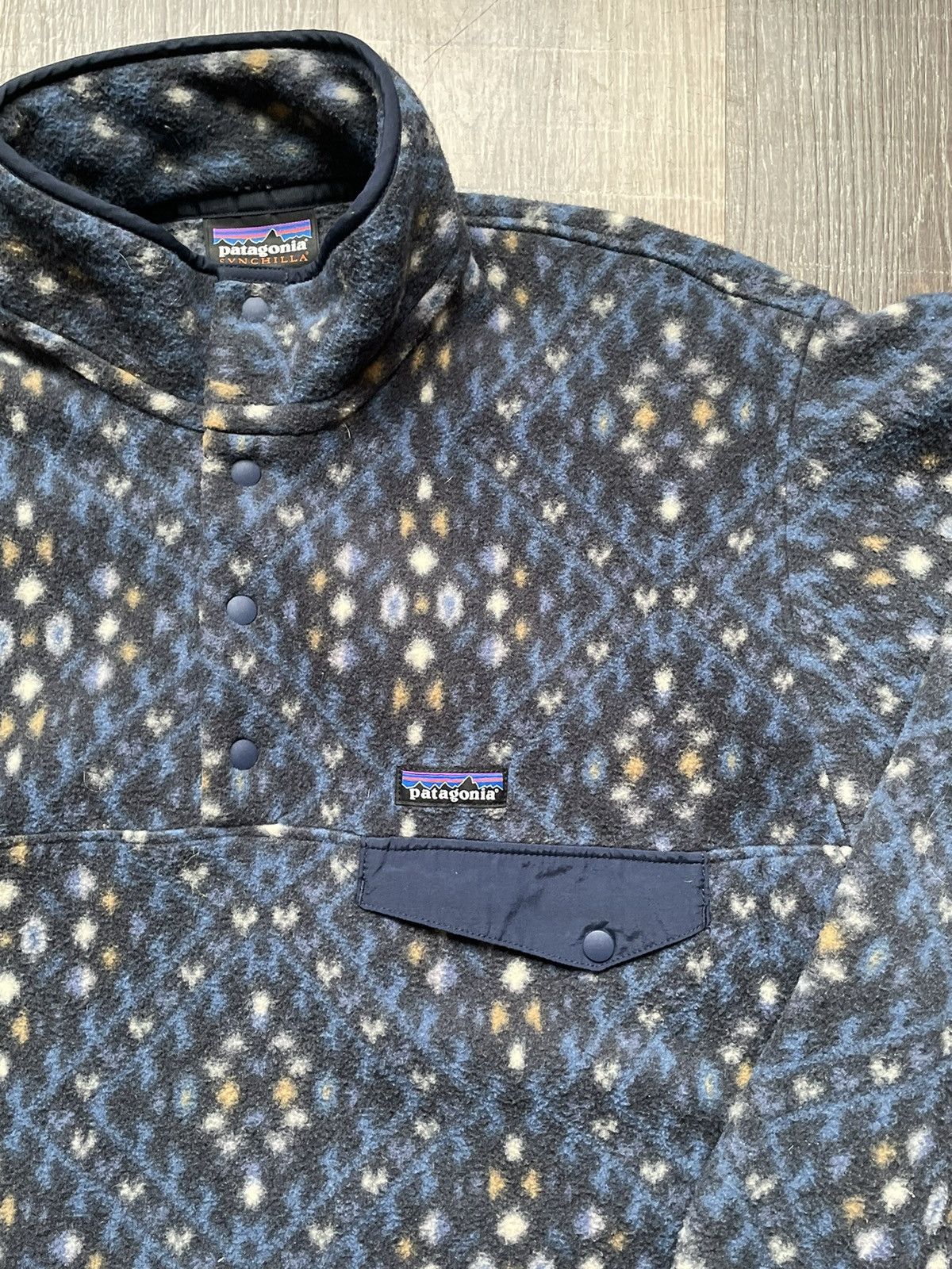 Patagonia Leopard Snap Fleece Size US M / EU 48-50 / 2 - 2 Thumbnail