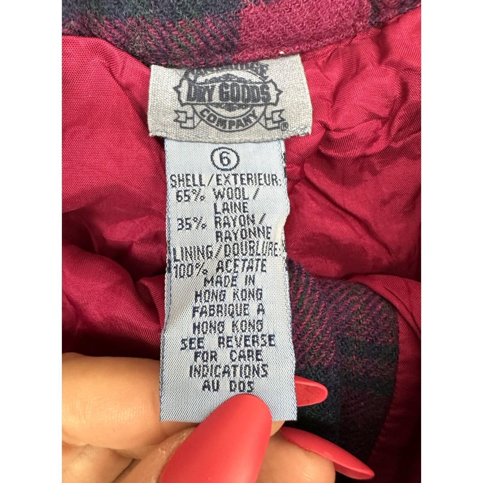 Vintage VINTAGE Cambridge Dry Goods Women's Shorts Size 6 Pink Plaid High Waisted Pleated Wool Blend 80s 90s Womens Size 28" / US 6 / IT 42 - 5 Thumbnail