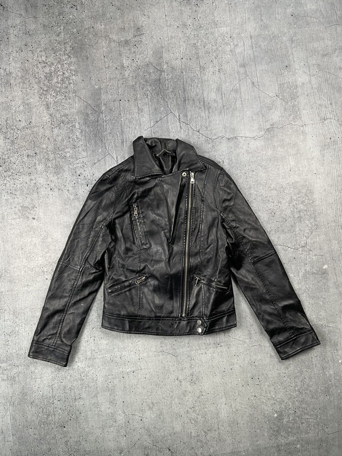 Japanese Brand 90s Bik Bok Leather Jacket Moto Racing Style Size L / US 10 / IT 46 - 3 Thumbnail