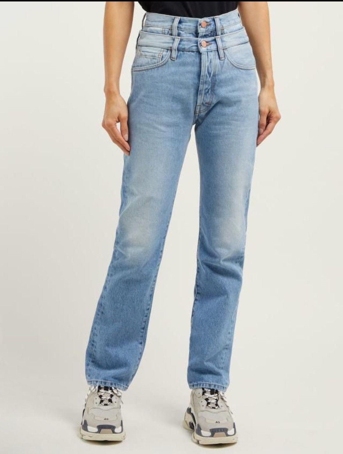 Aries Aries Lilly Double Waistband Jeans Size 25" / US 0 / IT 36 - 1 Thumbnail