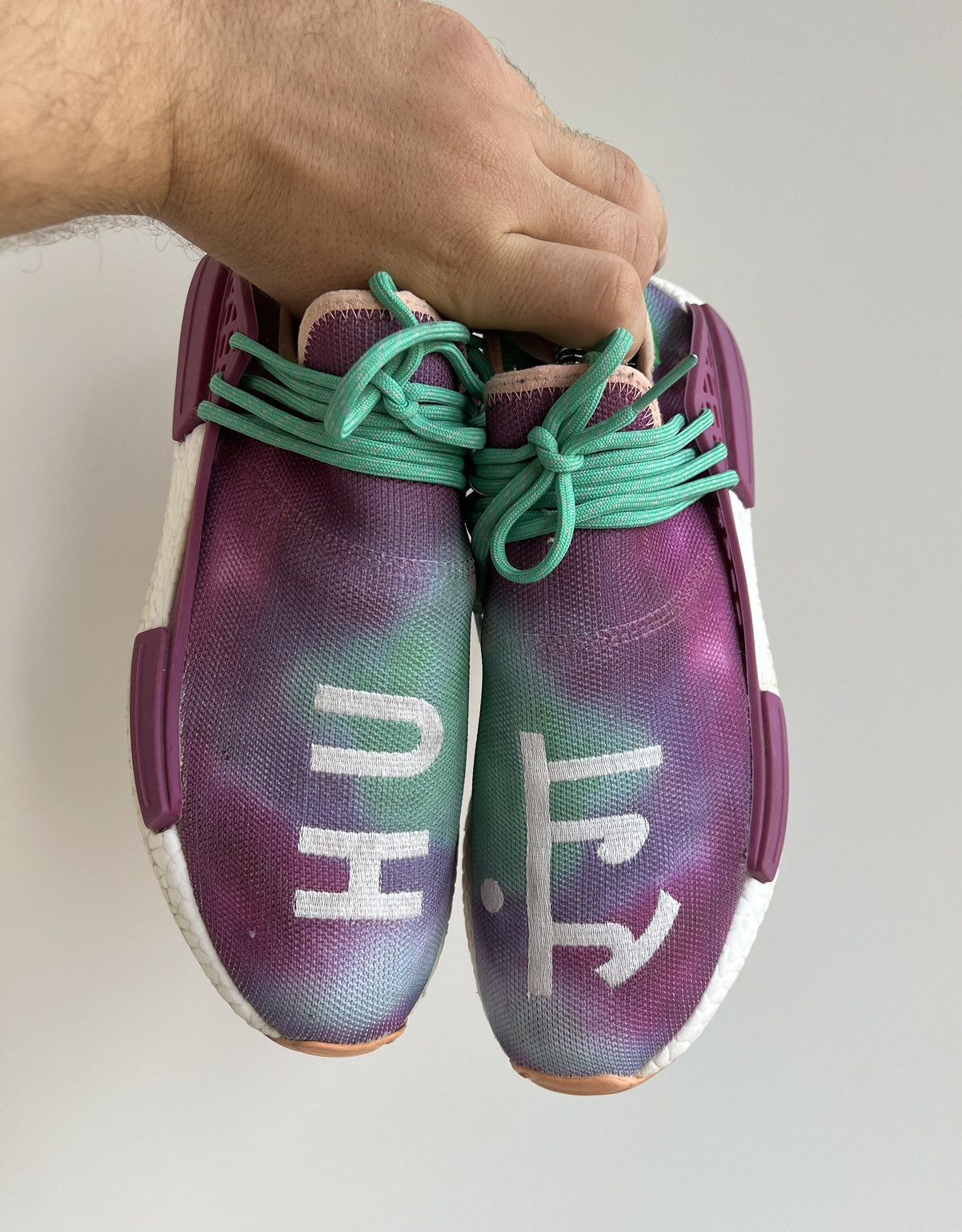 Pharrell Adidas NMD Human Race Trail Holi Festival Sneakers