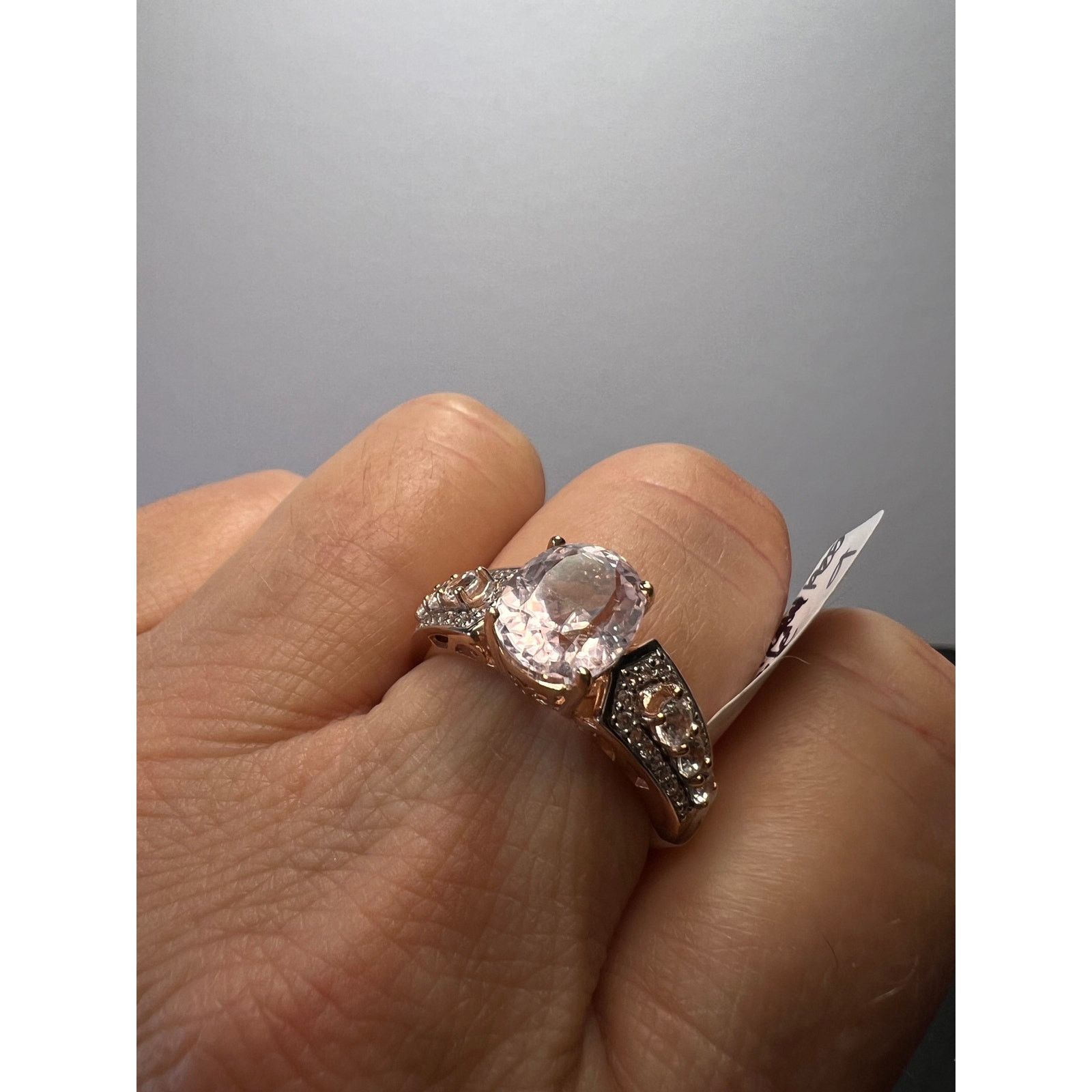 Other Pink Kunzite Rose Gold Over Sterling Silver Ring size 9 Size ONE SIZE - 7 Thumbnail