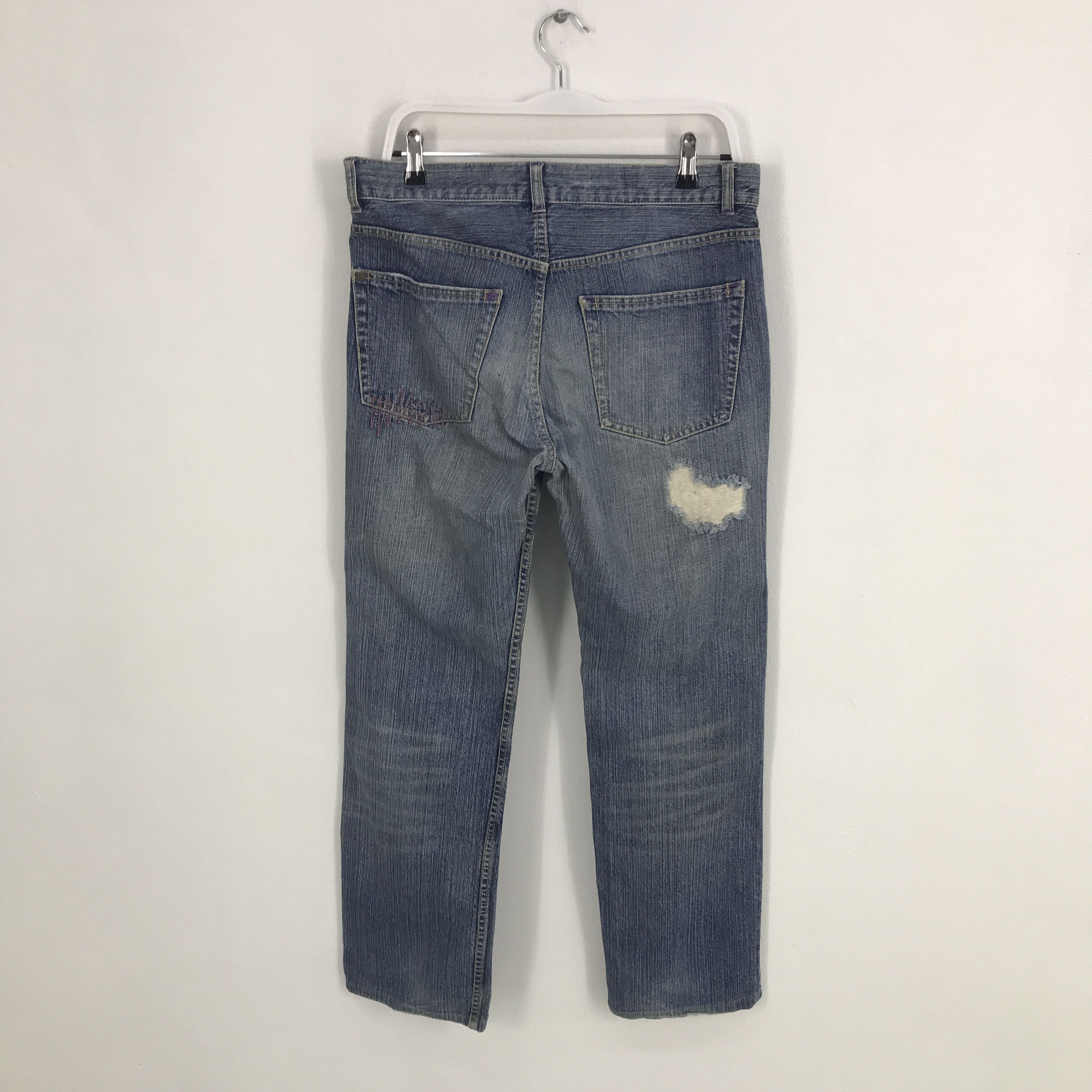 Japanese Brand × Takeo Kikuchi Rare Takeo kikuchi distressed denim Jeans Size US 33 - 4 Thumbnail
