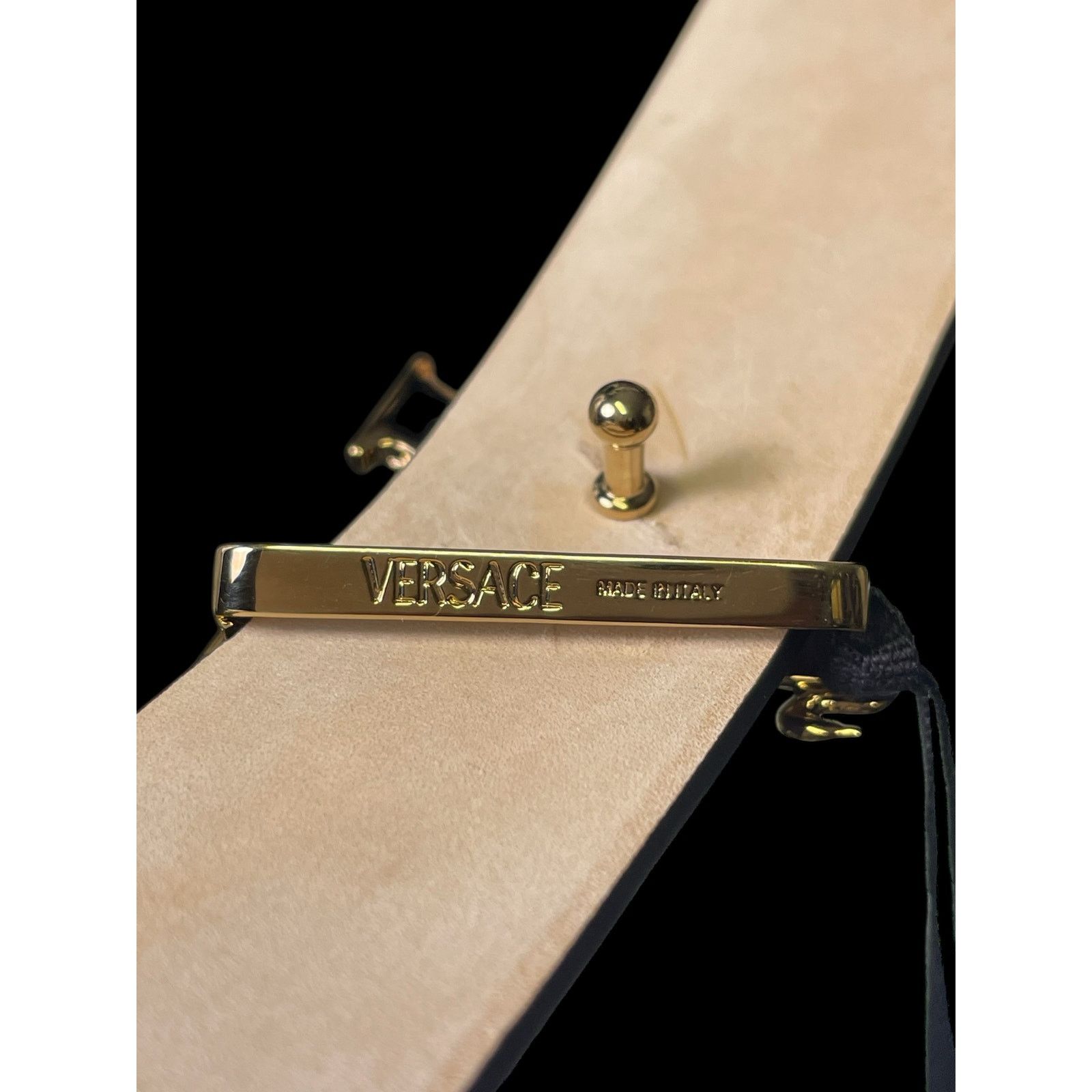 Versace Authentic Versace Virtus Brown Women Belt Size 0 (18''-22'') Size ONE SIZE - 3 Thumbnail