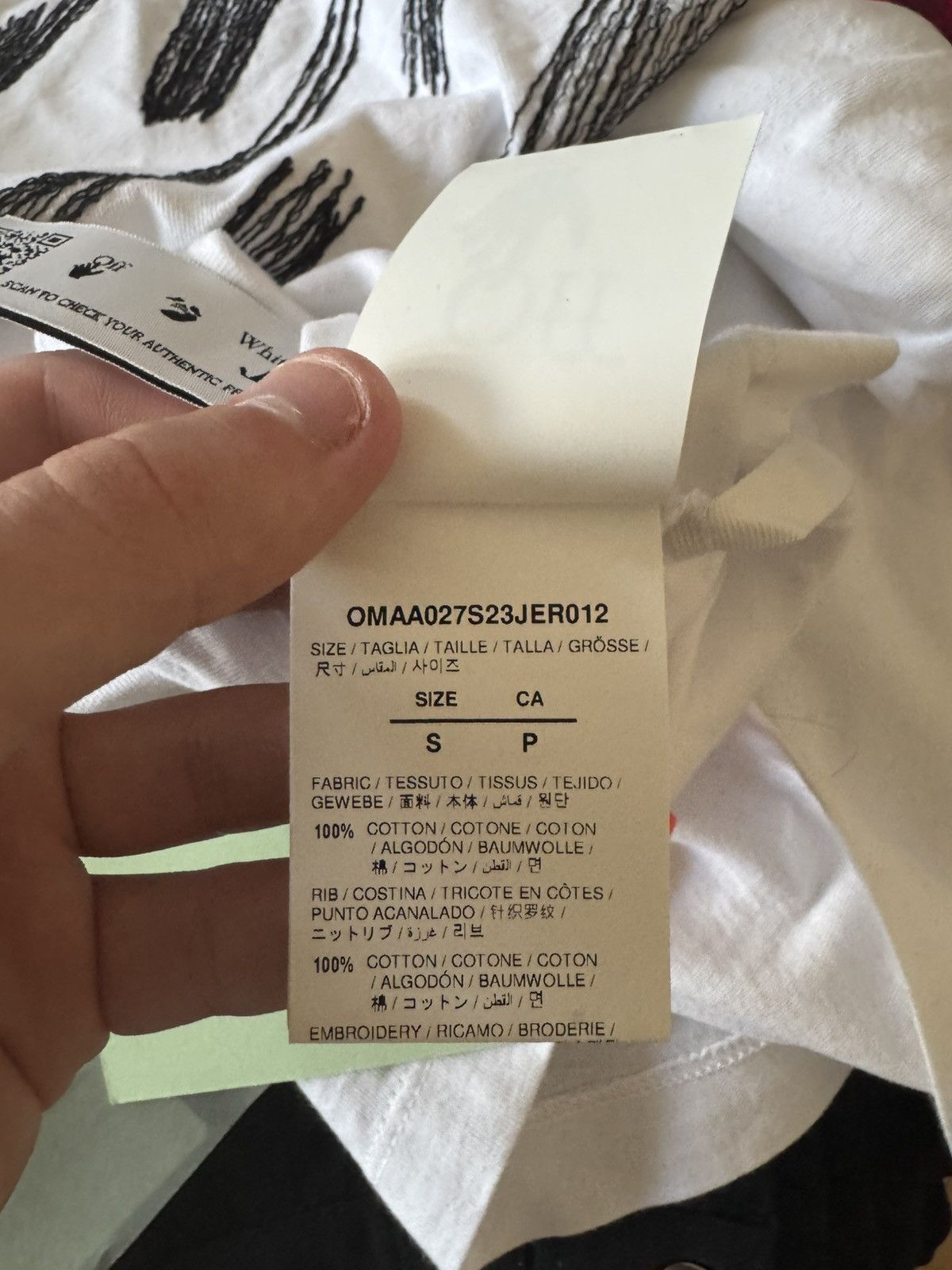 Off-White OFF-WHITE SCRIBBLE DIAG LOGO TEE Size US S / EU 44-46 / 1 - 10 Thumbnail