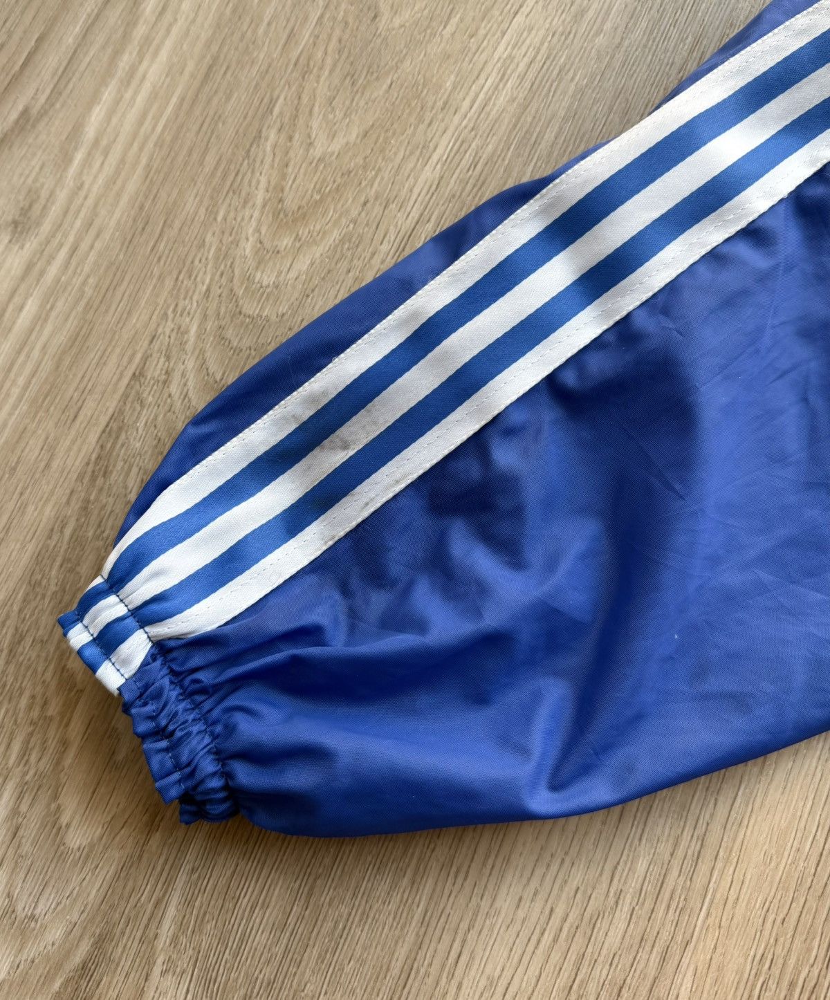 Adidas Vintage 70-80s Adidas Ventex Blue Windbreaker Track Jacket Size US M / EU 48-50 / 2 - 2 Thumbnail