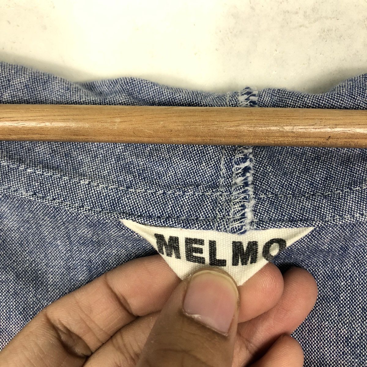 Japanese Brand 🔥90’s Vintage Bomber Jacket Denim Melmo Issey Miyake Size US M / EU 48-50 / 2 - 14 Thumbnail