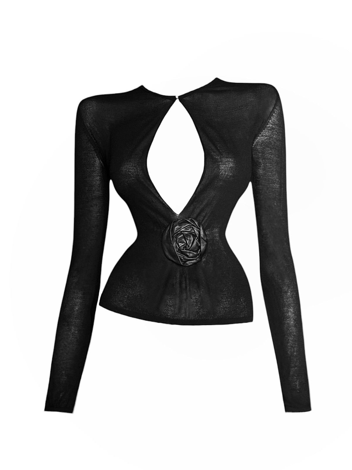 Gucci Runway Tom Ford for Gucci F/W 1999 Draped silk blouse Size XS / US 0-2 / IT 36-38 - 4 Thumbnail