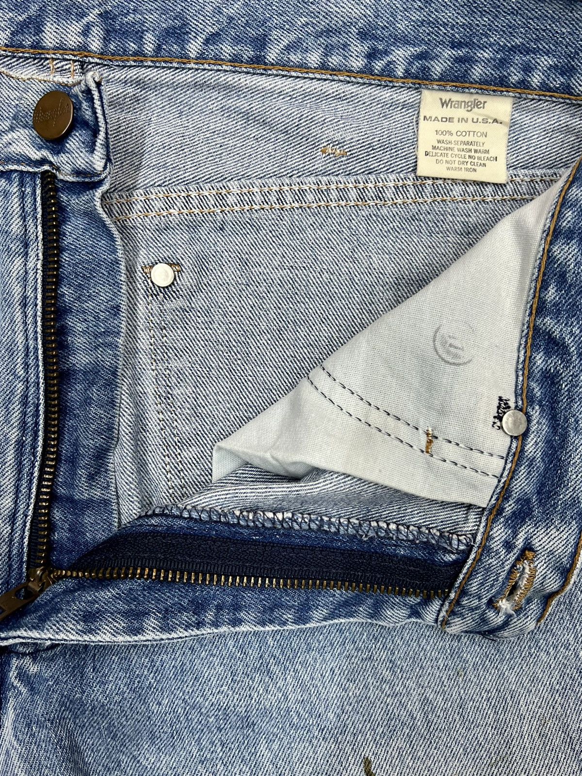 Vintage × Wrangler VINTAGE 40s WRANGLER 10MWZ BLUE BELL DENIM Size US 32 / EU 48 - 11 Thumbnail