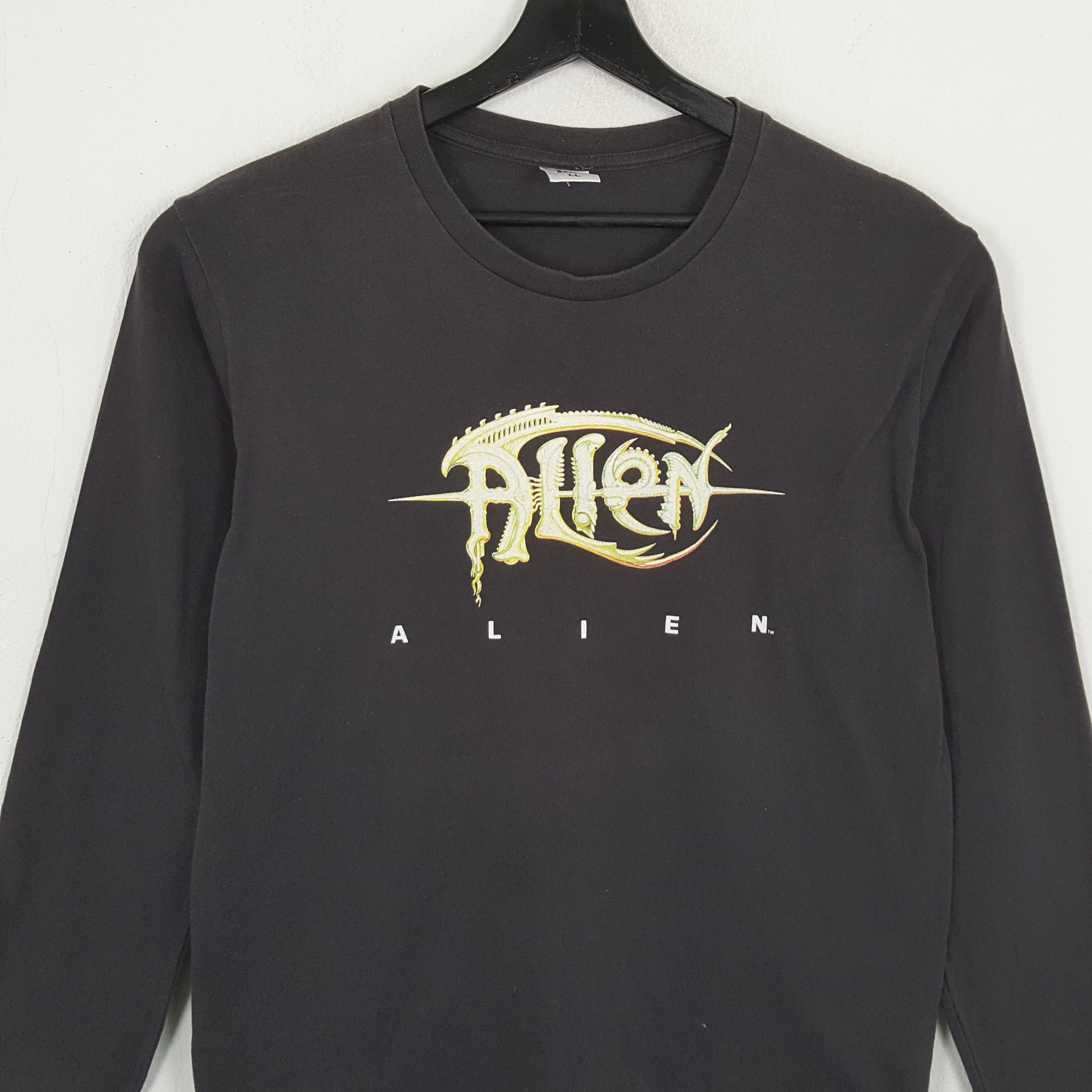 Vintage ALIEN Movie Style Long Sleeve Tshirt Size US L / EU 52-54 / 3 - 2 Thumbnail