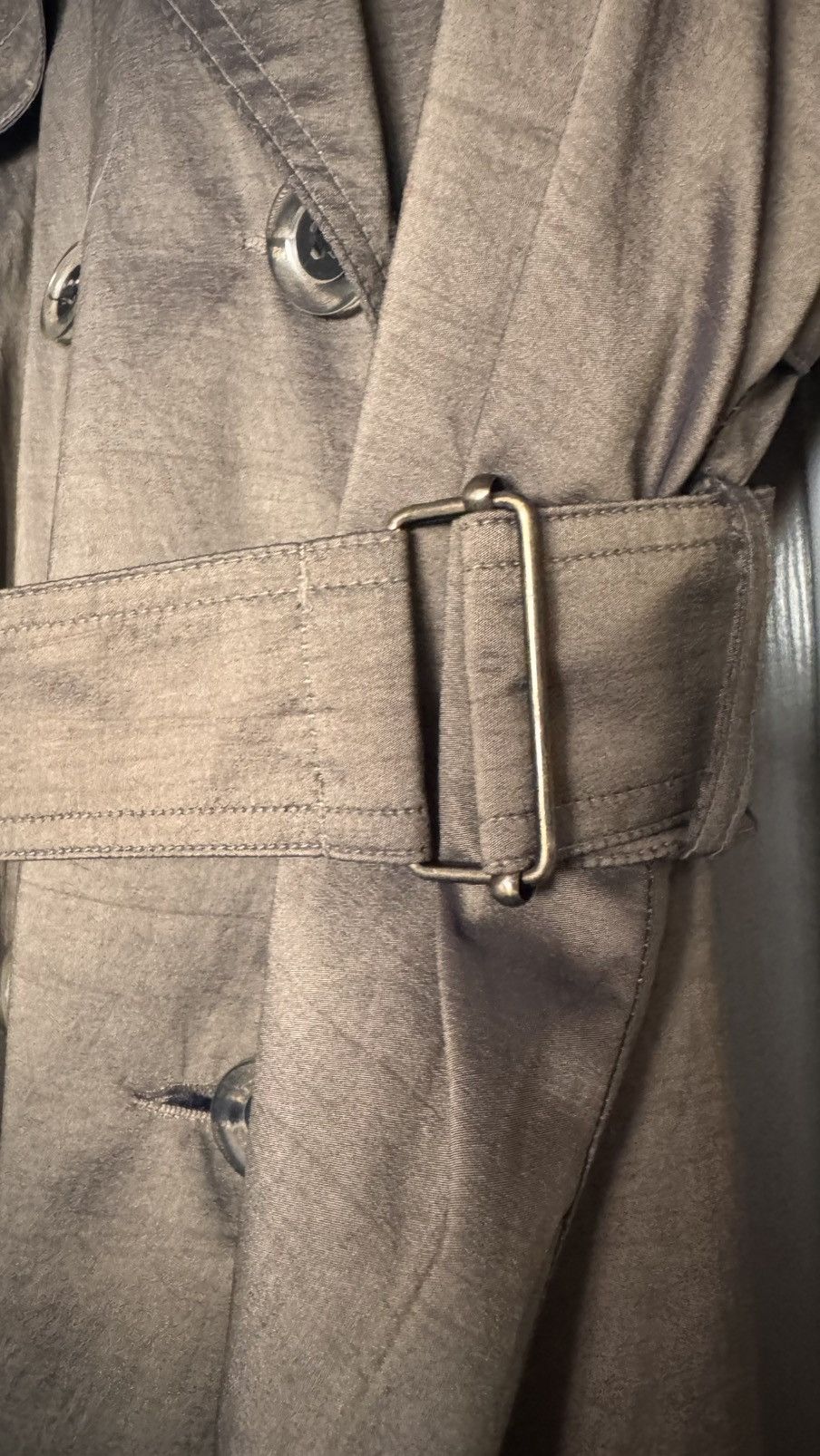 Jones New York × Vintage Vintage Jones New York Olive Double Breasted Trench Coat Size M / US 6-8 / IT 42-44 - 12 Thumbnail