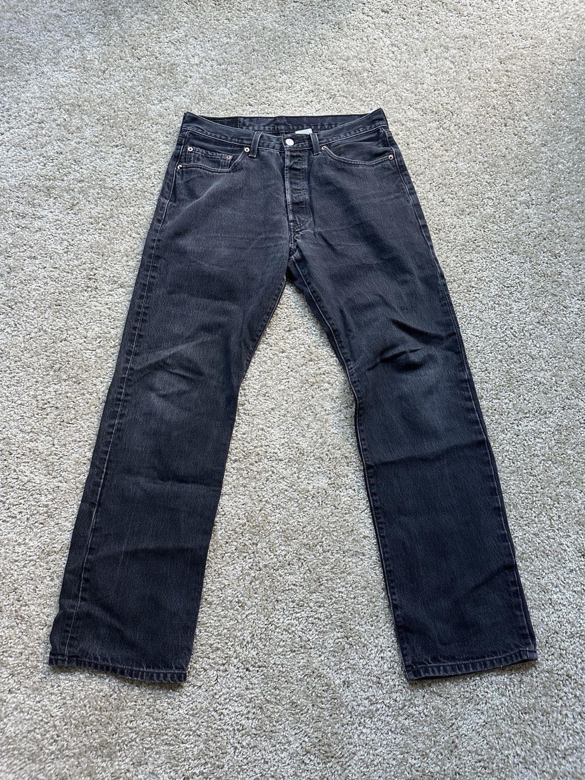 Levi's Levis 501 Black Faded Size US 33 - 1 Thumbnail