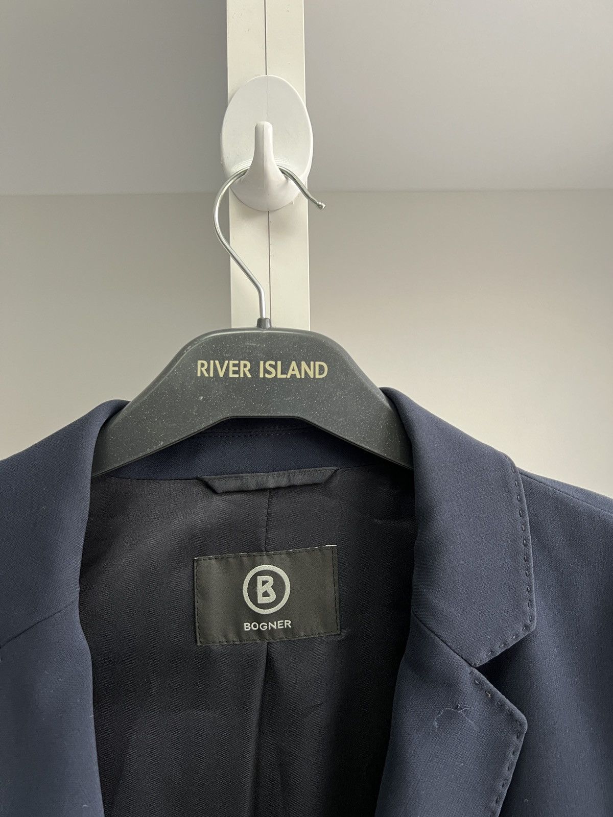 Bogner × Designer × Vintage Vintage Bogner Women’s Navy Luxury Blazer Size L / US 10 / IT 46 - 7 Thumbnail