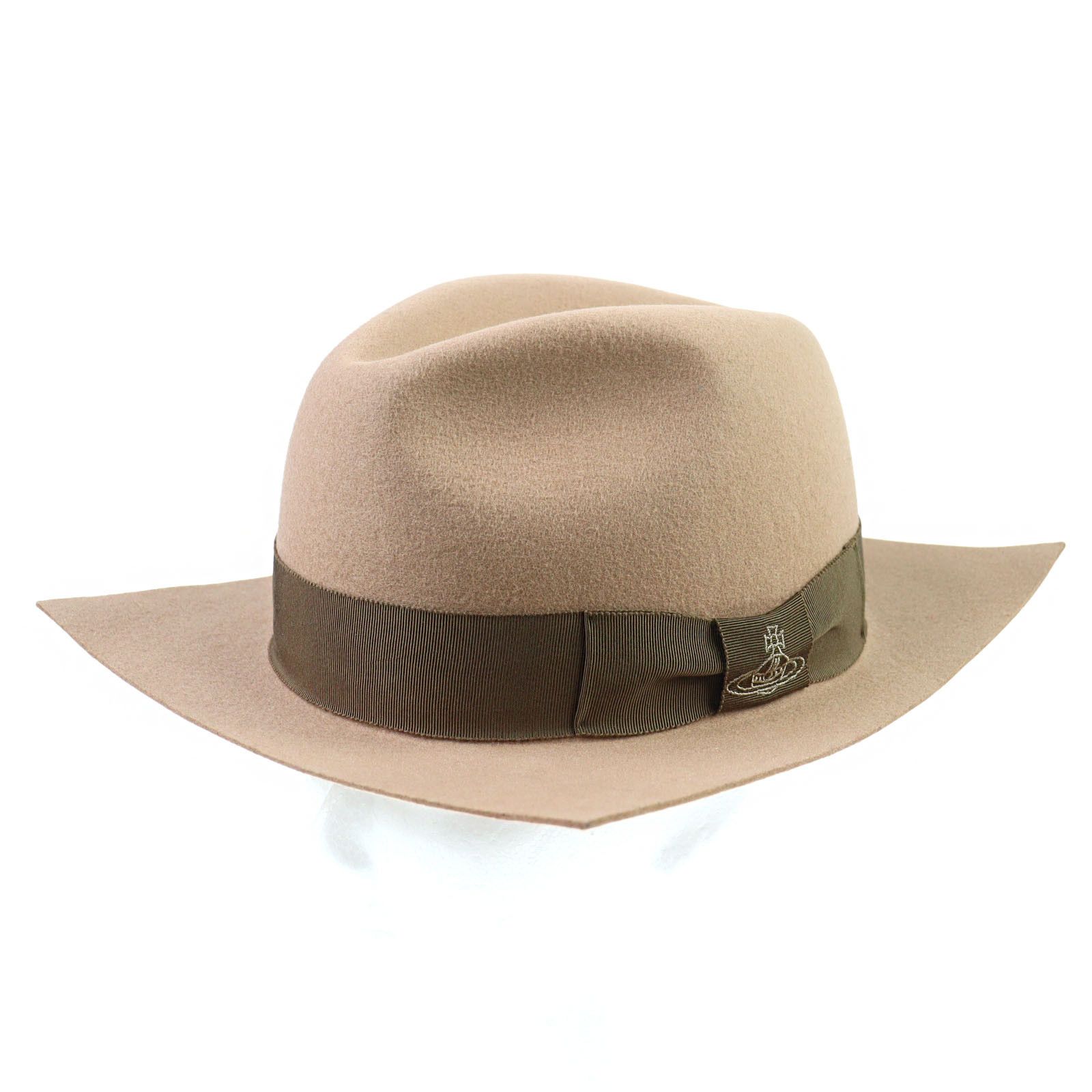 Vivienne Westwood Vivienne Westwood Vivienne Westwood Orb Embroidered Ribbon Felt Fedora Others Hats 219161 VH36 DUTY FREE for USA Size ONE SIZE - 1 Thumbnail
