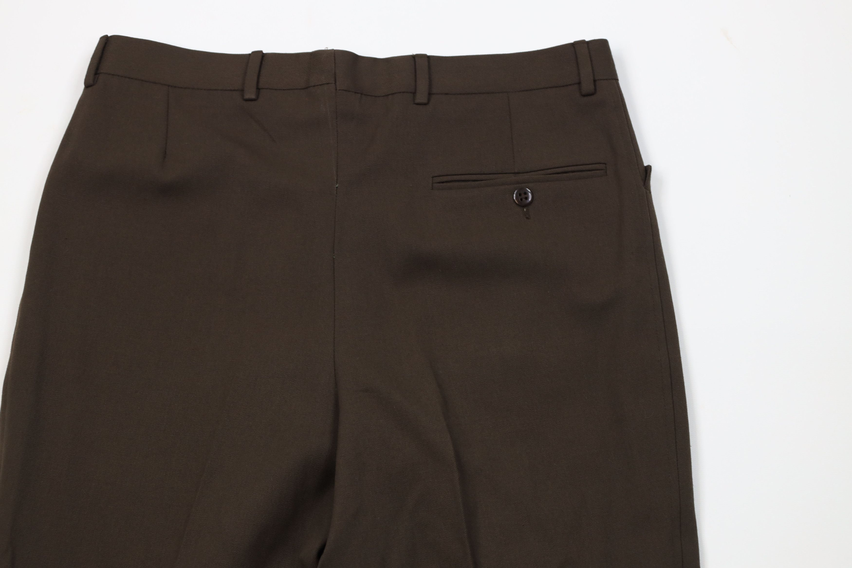 Vintage Vintage 60s 70s Streetwear Flared Wide Leg Chino Pants Brown Size US 32 / EU 48 - 10 Thumbnail