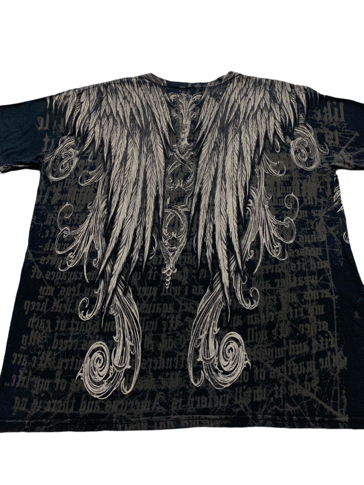 Affliction × Hysteric Glamour × If Six Was Nine Apprime Crazy Goth Poems Affliction style Y2k Tshirt Size US L / EU 52-54 / 3 - 9 Thumbnail