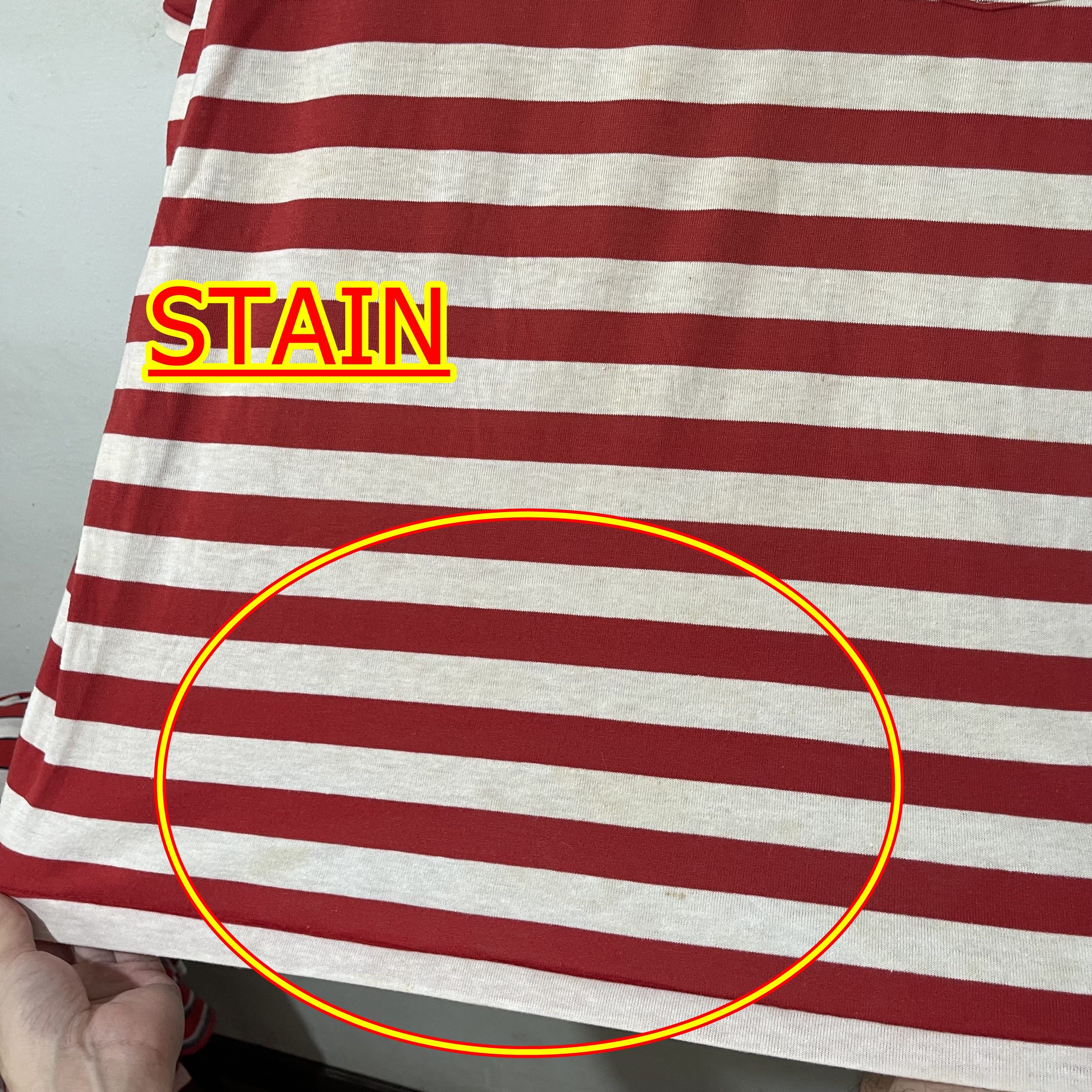 Vintage Vintage 90s Striped Pocket Tee Size US XL / EU 56 / 4 - 8 Thumbnail