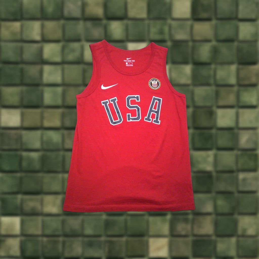 Nike Nike Olympic Team Tank Top Sleeveless T Shirt Mens Small Red Shirt Size US S / EU 44-46 / 1 - 1 Thumbnail