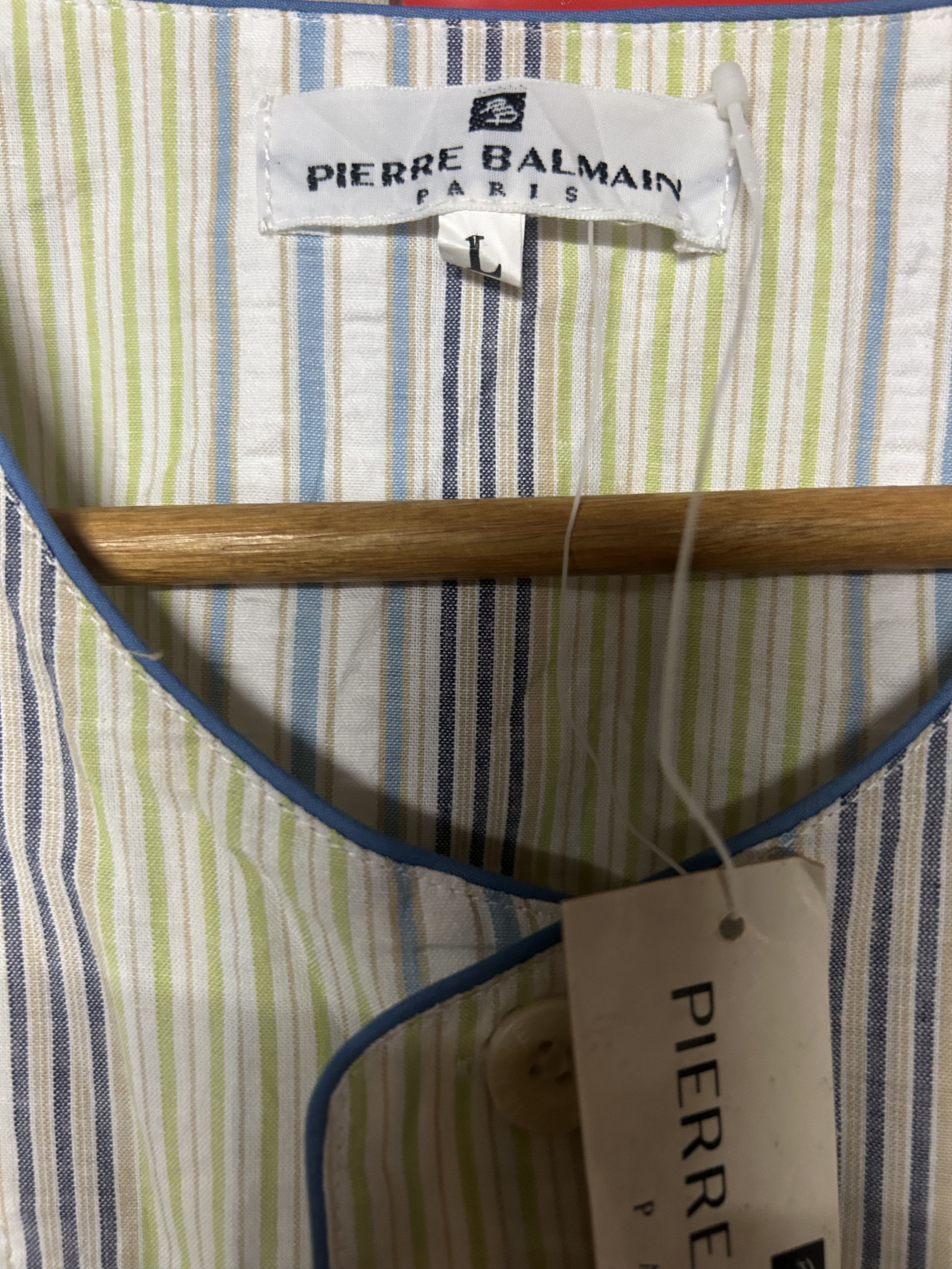 Pierre Balmain × Vintage Vintage Pierre Balmain Button Up/ Pyjamas shirt Size US L / EU 52-54 / 3 - 6 Thumbnail