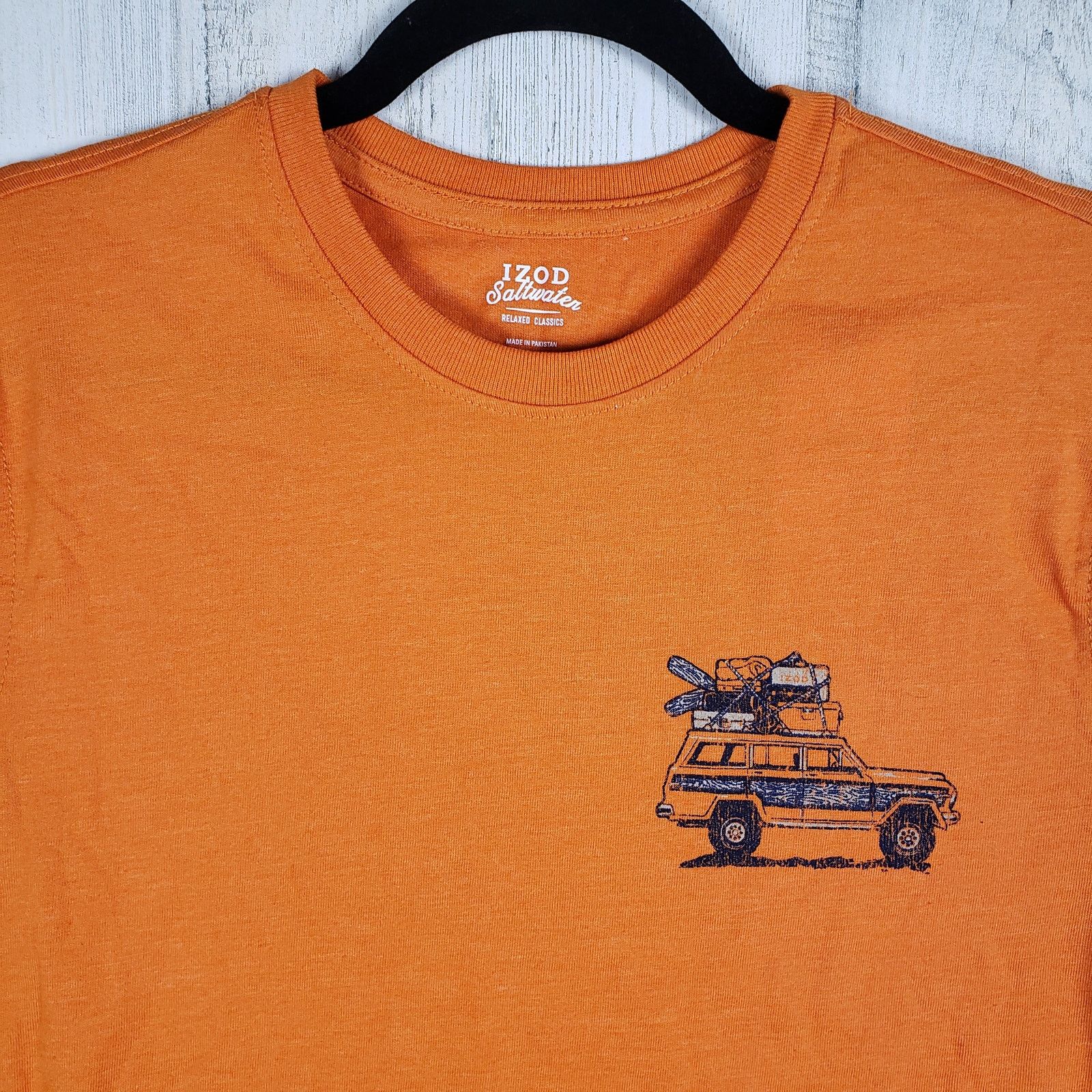 Izod NWT Izod Saltwater Orange Jeep Long Sleeve Tee Size Small Size US S / EU 44-46 / 1 - 2 Thumbnail
