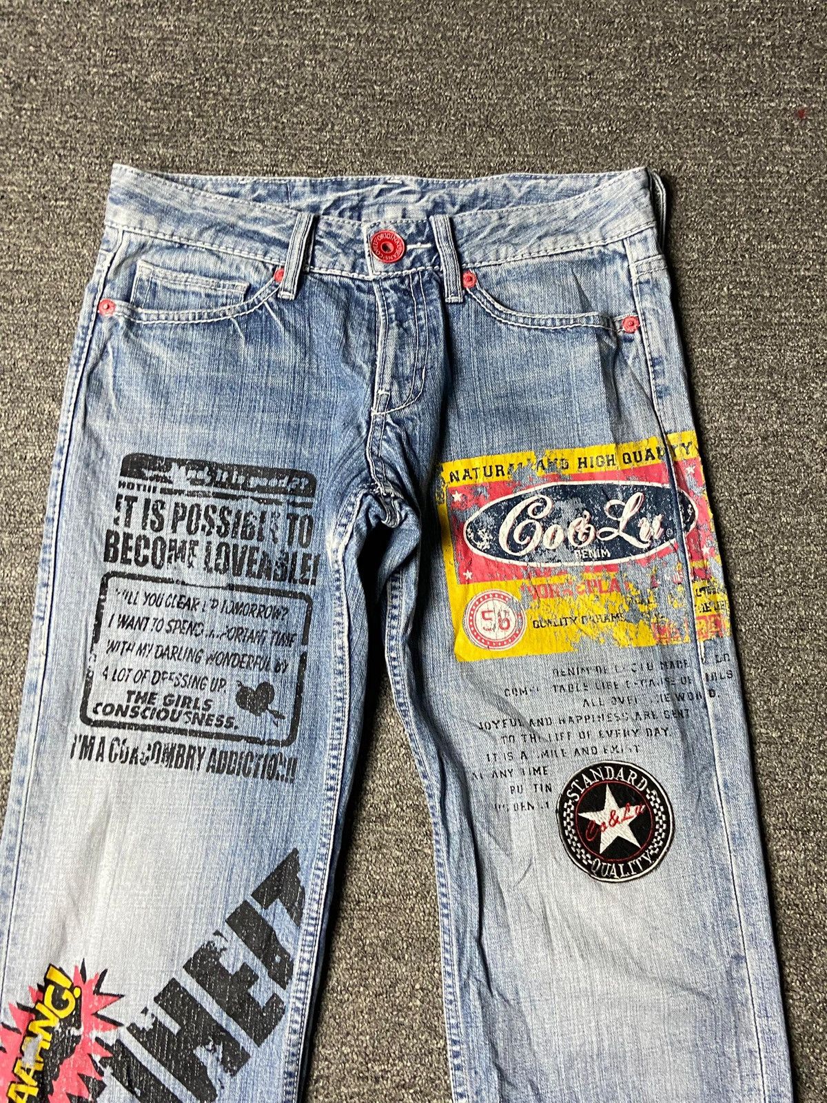 Japanese Brand Co & Lu Japanese Brand Printed Denim Jeans (153) Size US 30 / EU 46 - 7 Thumbnail