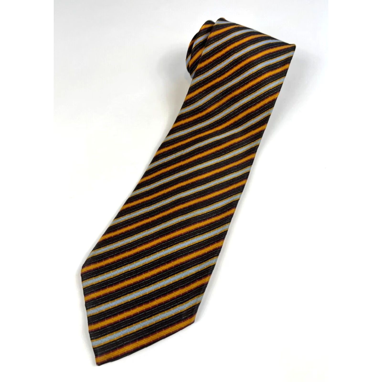 Brioni VINTAGE Brioni Men's Luxury Silk Tie Striped Hand Made in Italy Size ONE SIZE - 3 Thumbnail