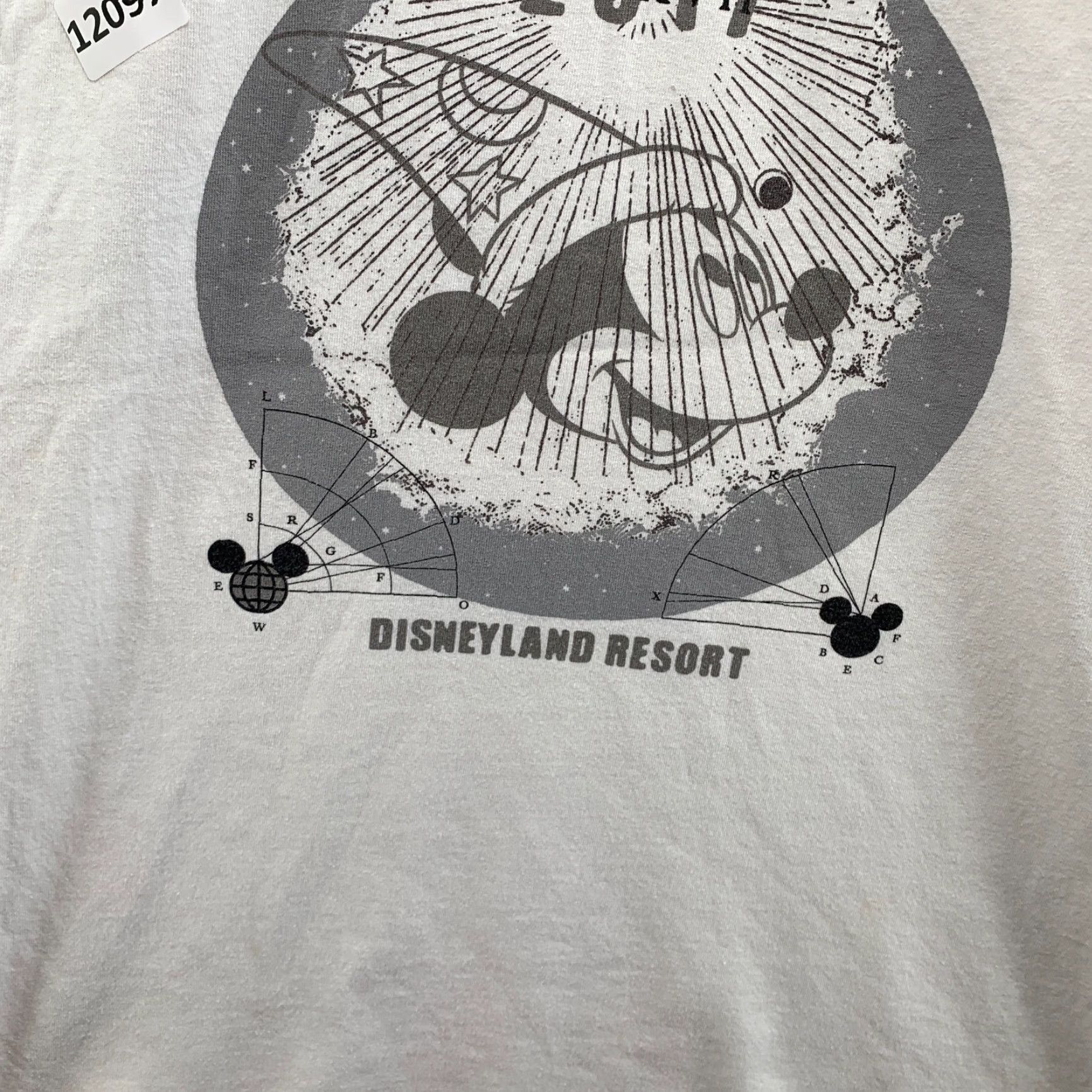 Disney VINTAGE Disney Unisex Adult T-Shirt Large White Sleeveless DisneyLand 2011 The Happiest Place On Earth 2010s Size US L / EU 52-54 / 3 - 6 Thumbnail