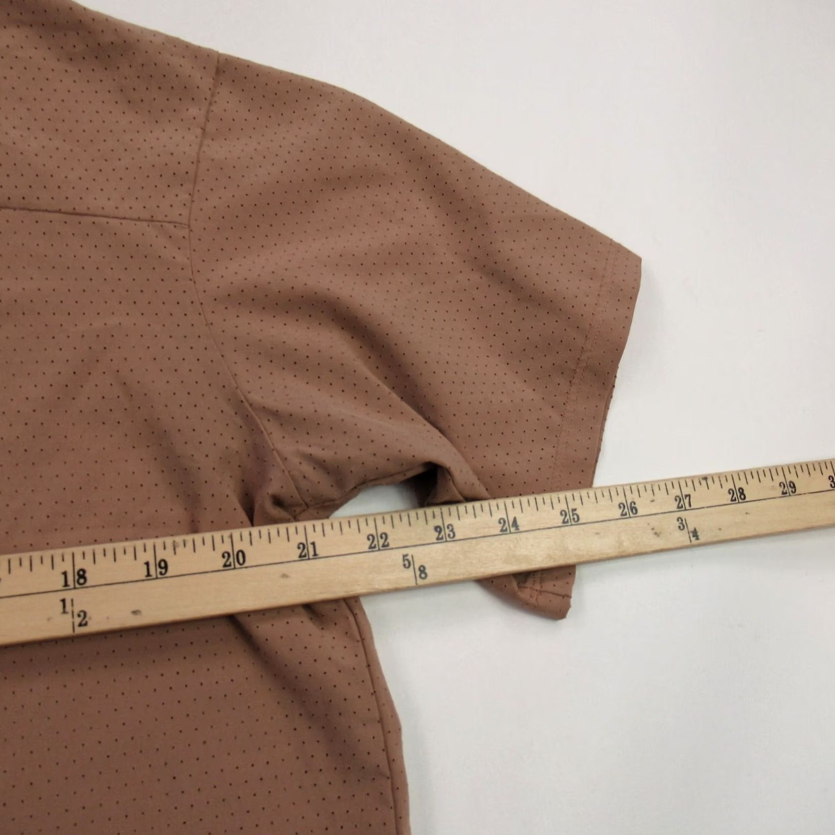 Vintage REI Shirt Womens L Short Sleeve Crew Neck Pullover Brown Lightweight Stretch Casual T-Shirt Basic Outdoor All Seasons Mens Womens Girls Boys - Size L / US 10 / IT 46 - 6 Thumbnail