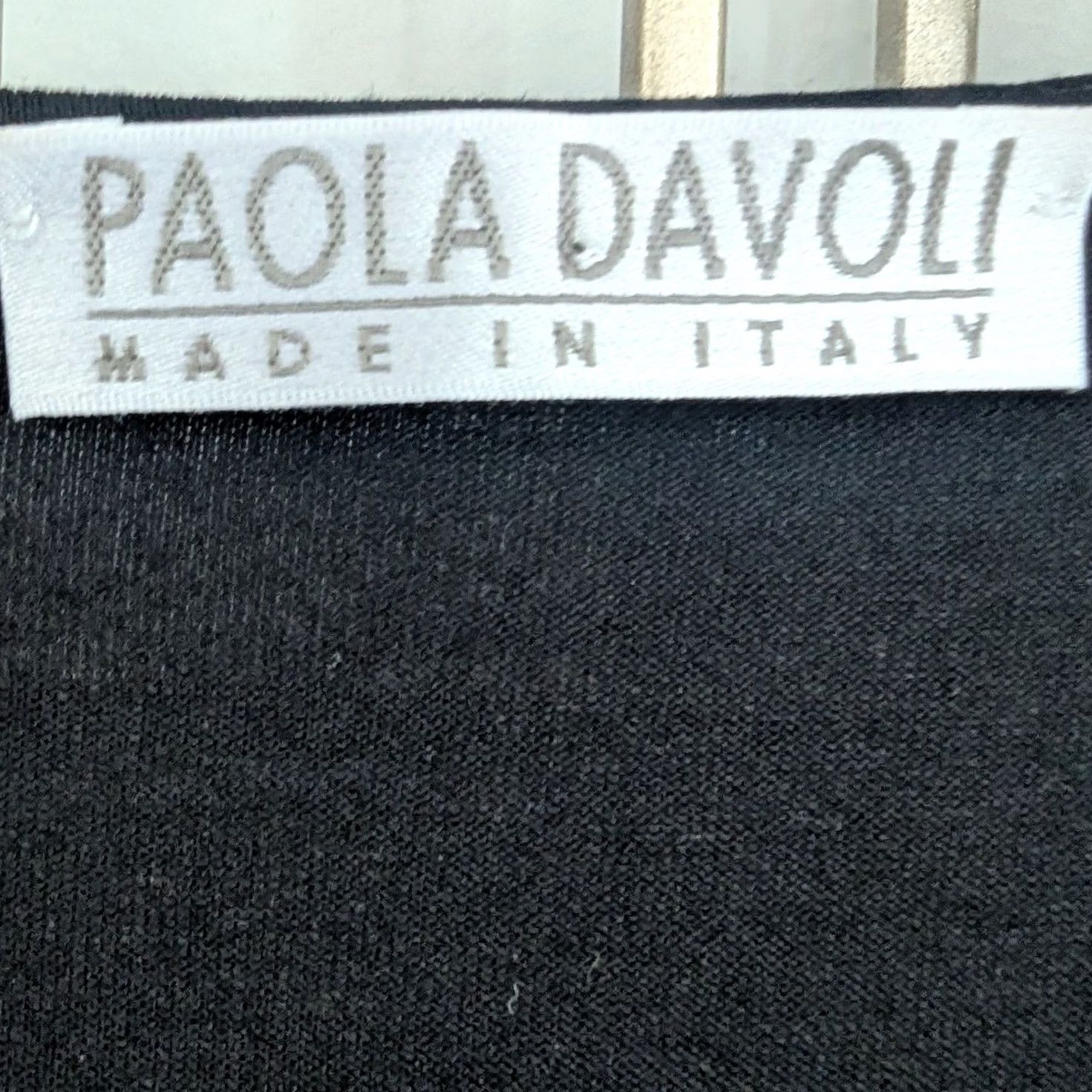 Vintage Paola Davoli Black 3/4 Sleeve Geometric Print Top Blouse Made in Italy Size S / US 4 / IT 40 - 7 Thumbnail