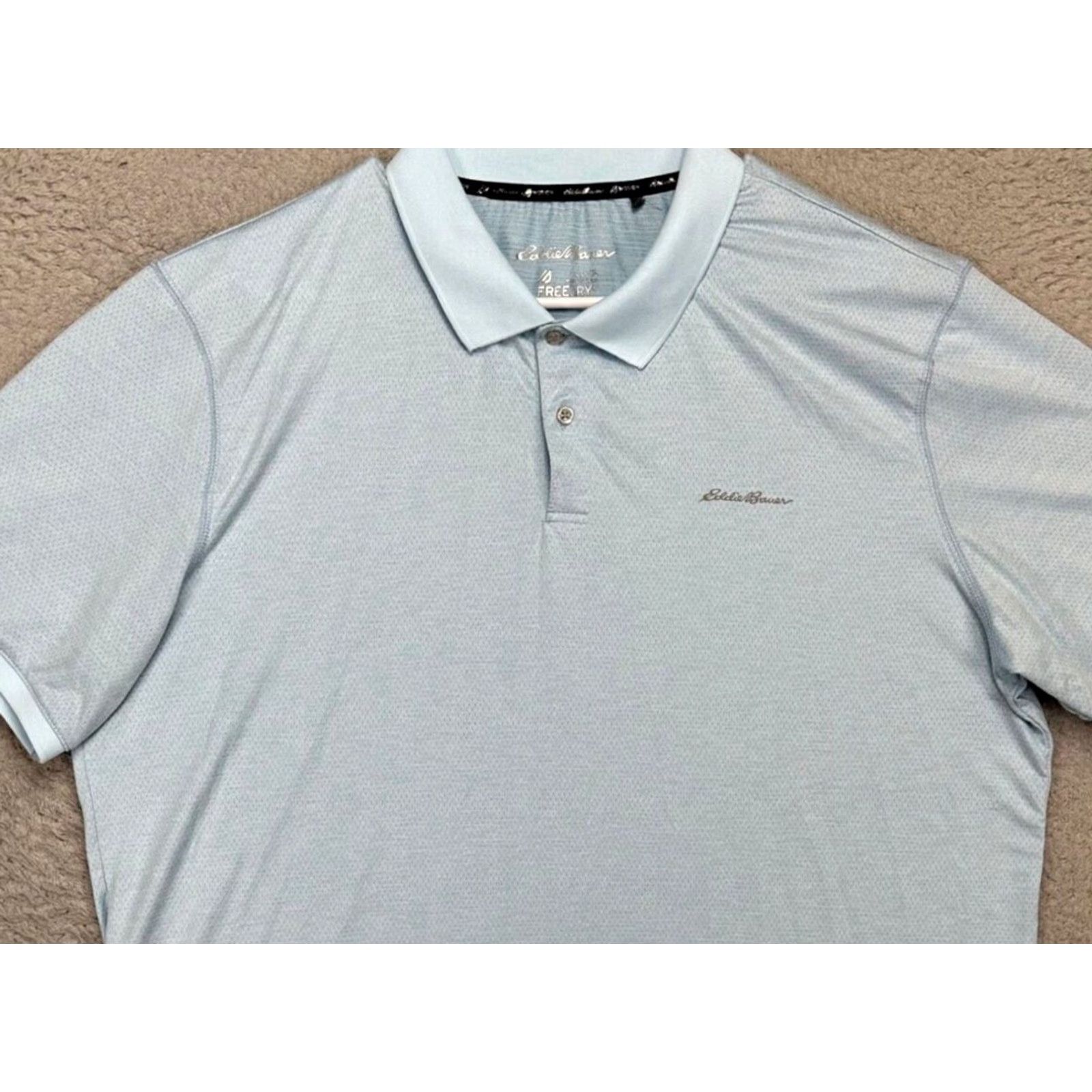 Eddie Bauer Eddie Bauer Golf Polo Shirt Mens XL Blue Stretch Short Sleeve Sports Polo Shirt Golfing Rugby Free Dry Size US XL / EU 56 / 4 - 2 Thumbnail