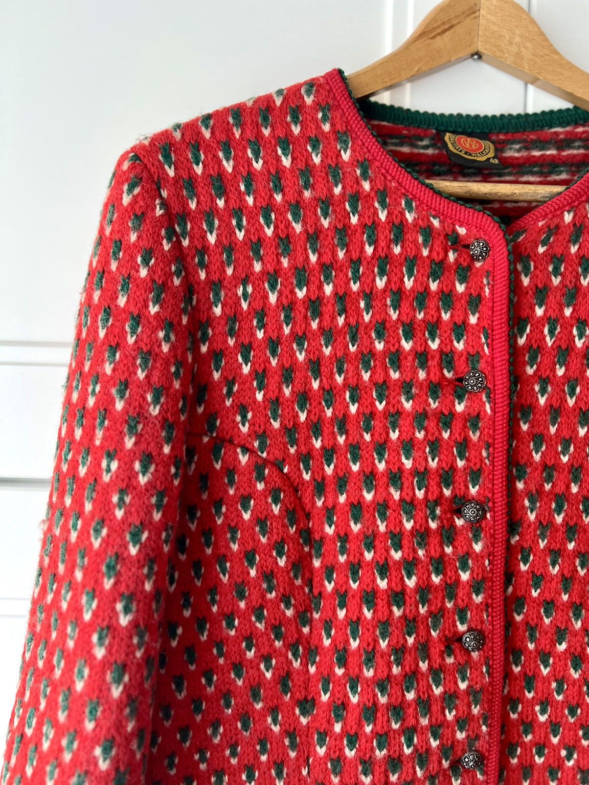 Other 100% wool vintage Strawberry jacket Tiroler Austria Size L / US 10 / IT 46 - 1 Thumbnail