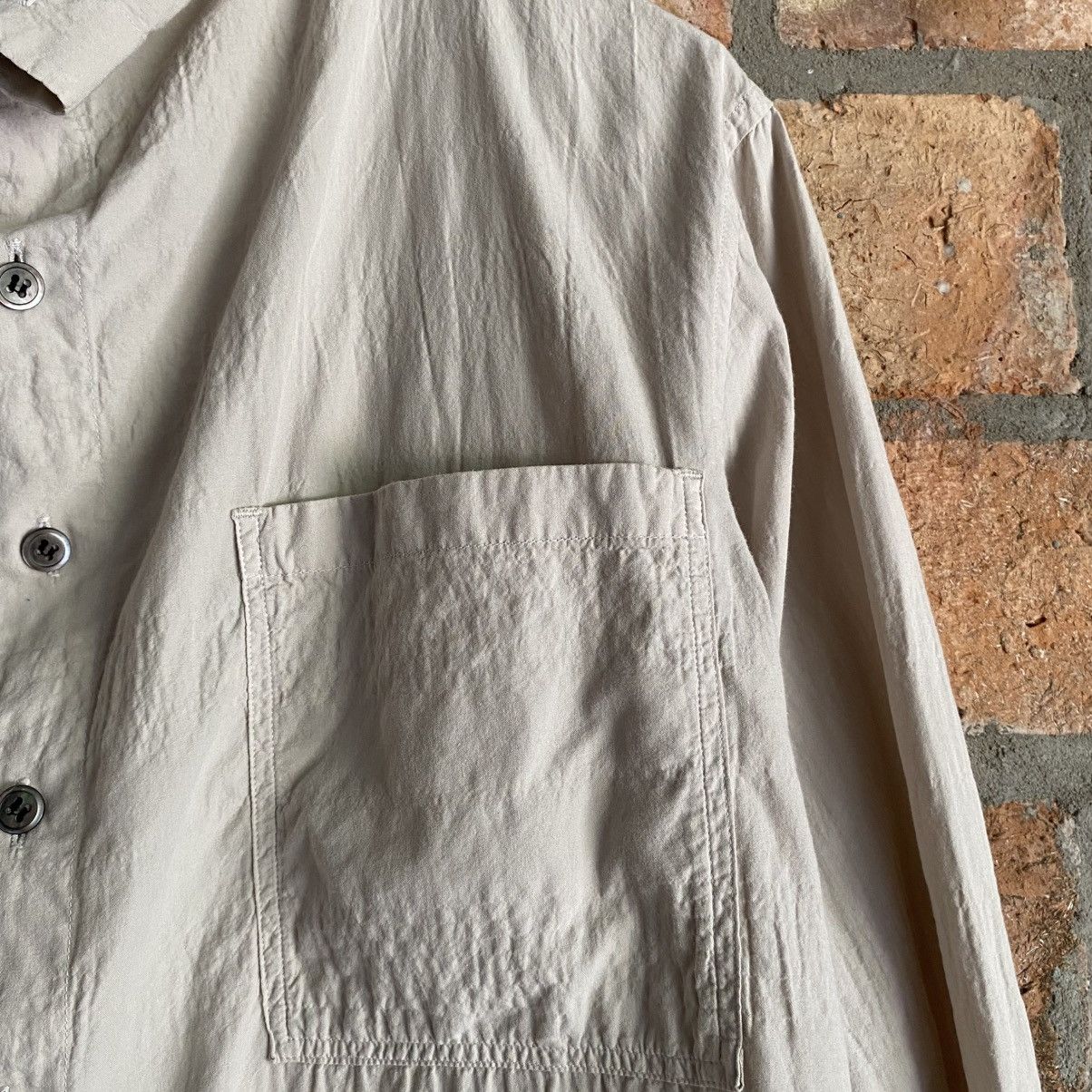 Issey Miyake Plantation Beige Button-Up Shirt with High Neck Size M / US 6-8 / IT 42-44 - 15 Thumbnail