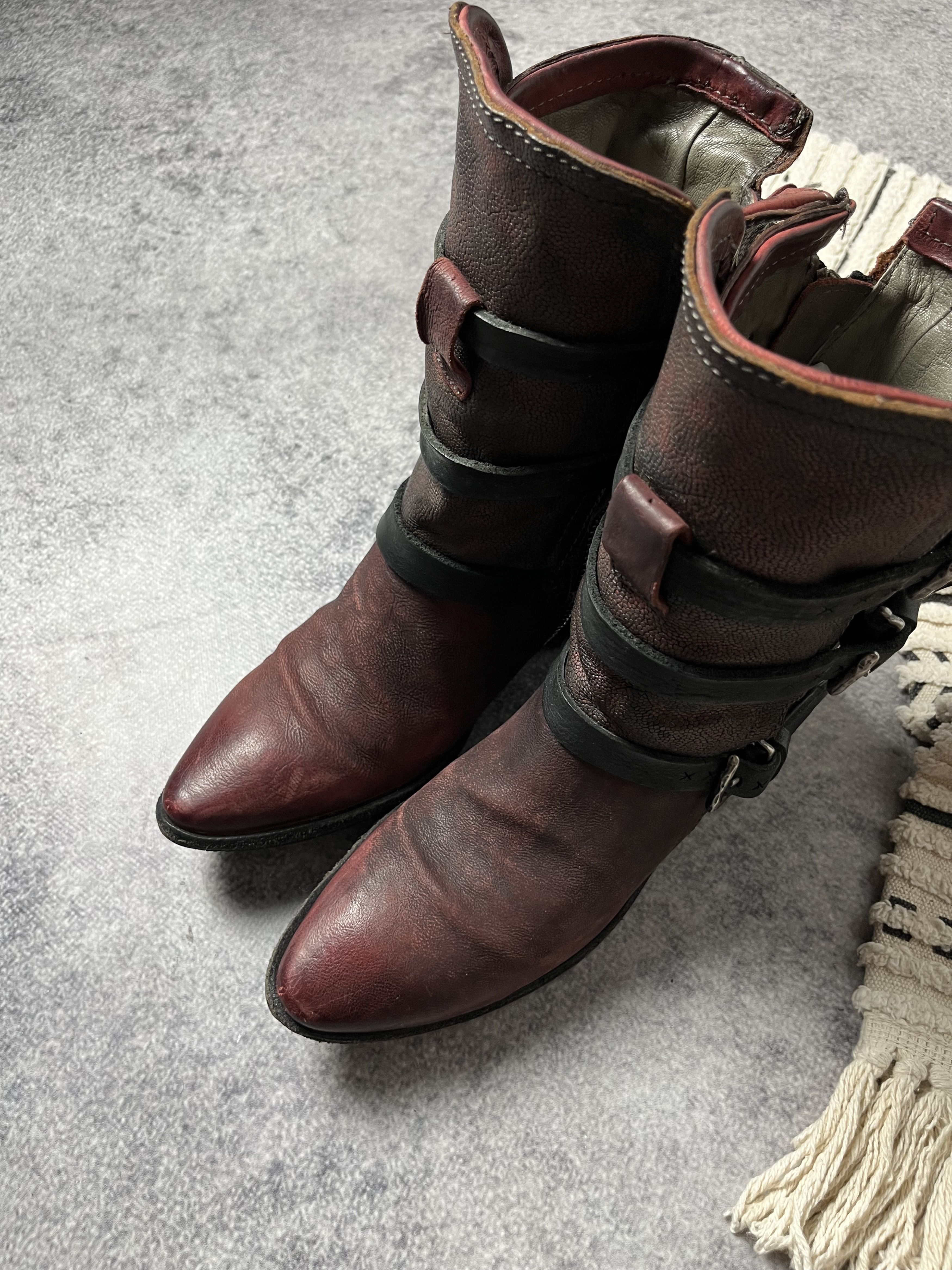 A.S.98 🔥A.S.98 AIRSTEP ANKLE STRAPS LEATHER 90'S BOOTS GUIDI VIBE Size US 9 / IT 39 - 13 Thumbnail