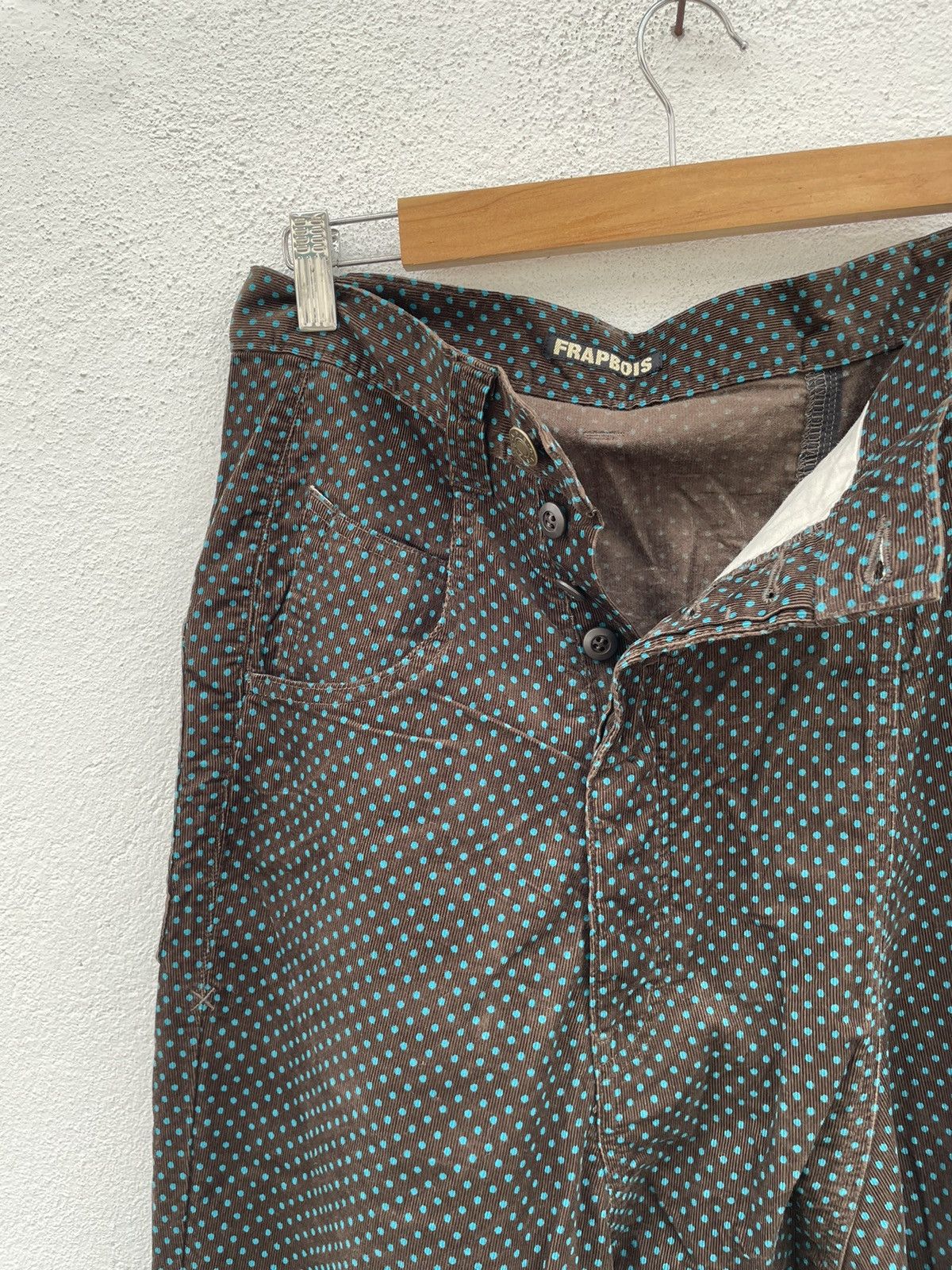 Frapbois Vintage Frapbois Drop Crotch Polka Dot Corduroy Light Pants Size US 31 - 4 Thumbnail