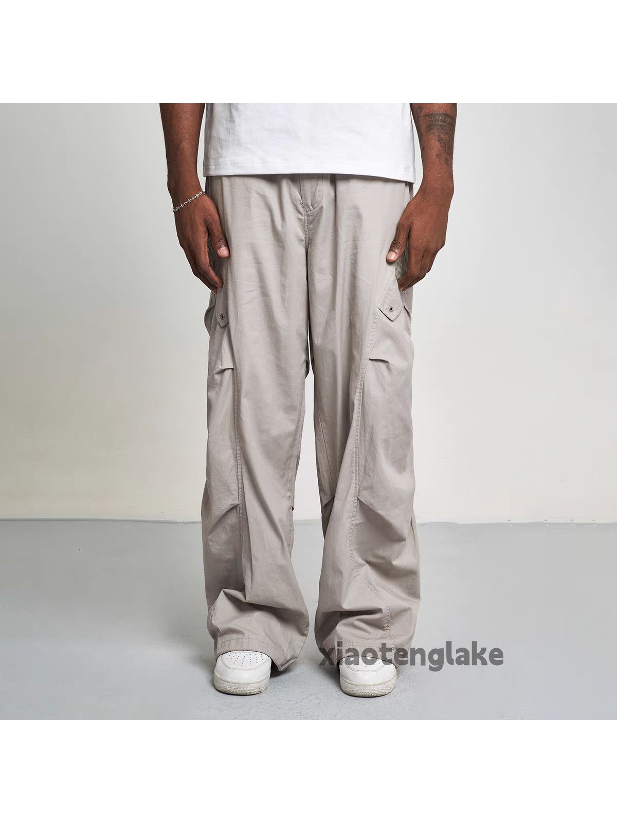 Designer × Japanese Brand × Vintage urban utility military outdoor pleated baggy cargo pants Size US 28 / EU 44 - 4 Thumbnail