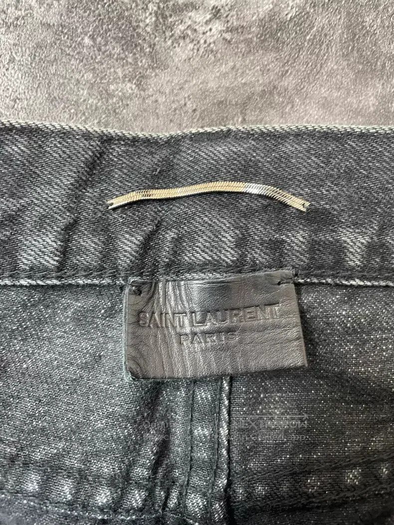 Saint Laurent Paris Saint Laurent Paris Patchwork Logo Denim Pants Size US 32 / EU 48 - 5 Thumbnail