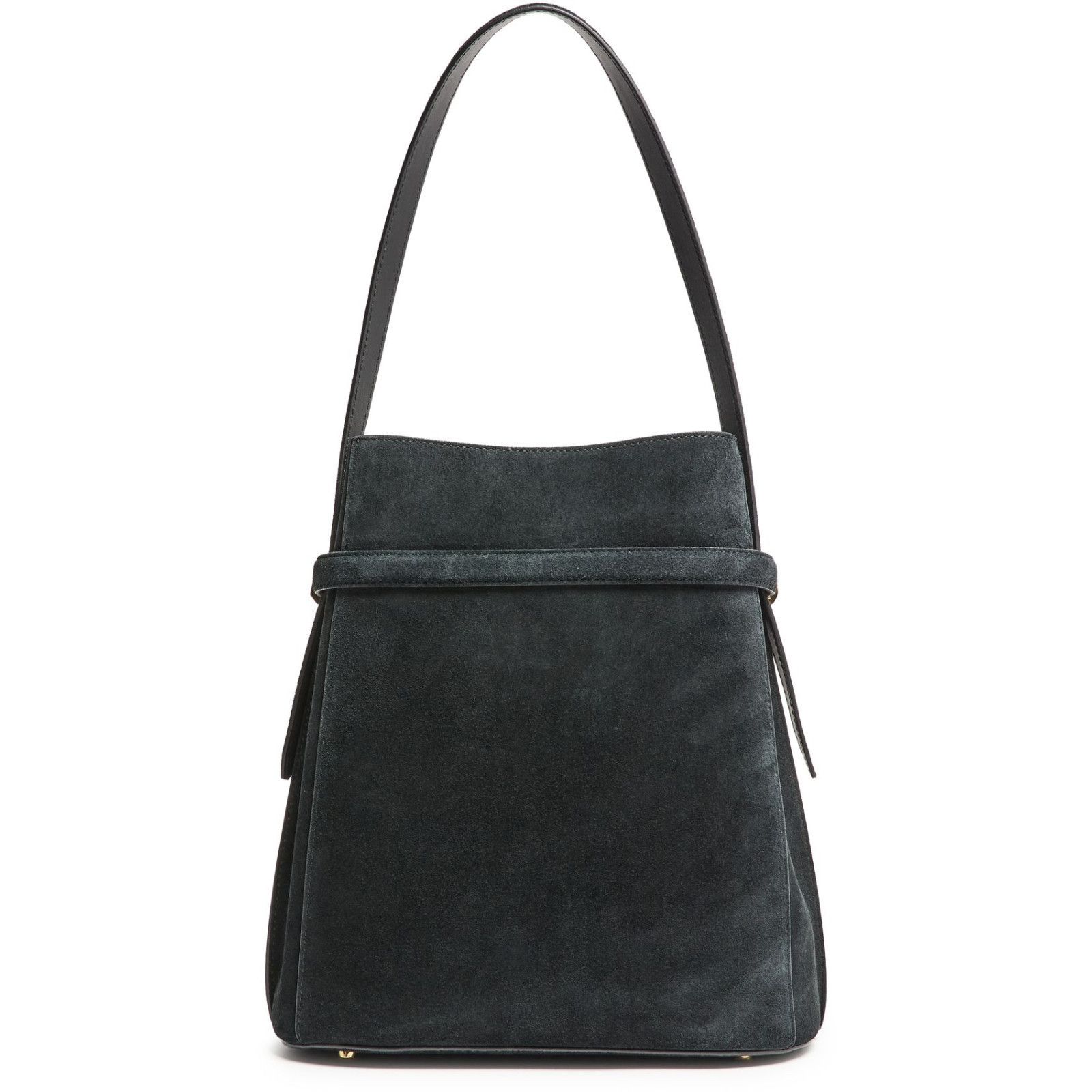 Toteme TOTEME Belted Black Suede Bucket Bag New And Authentic Size ONE SIZE - 3 Thumbnail