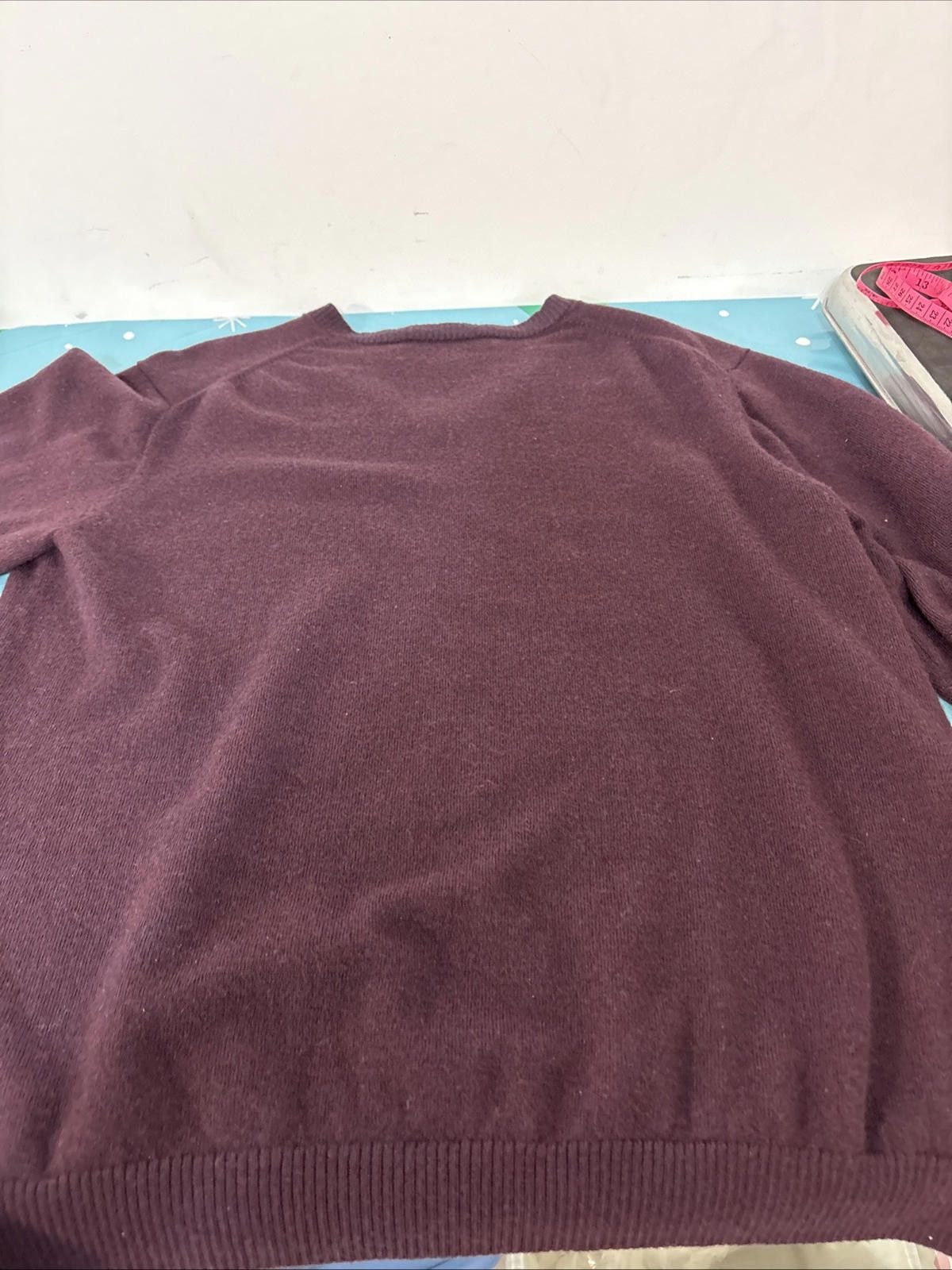 Pronto Uomo Pronto Uomo Extra Fine Merino Wool V-Neck Sweater Mens XL Size US XL / EU 56 / 4 - 11 Thumbnail