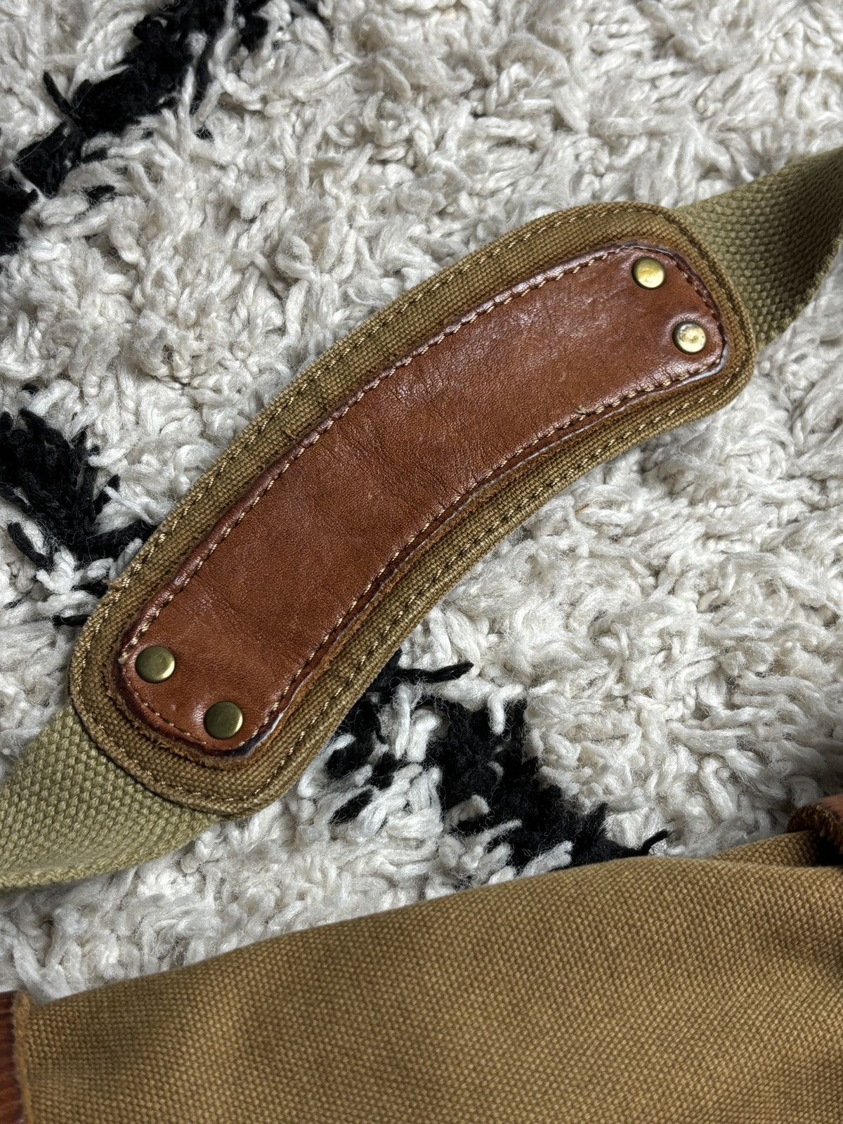 Belstaff Belstaff Vintage Colonial Canvas Leather Shoudler Bag Rare Size ONE SIZE - 9 Thumbnail