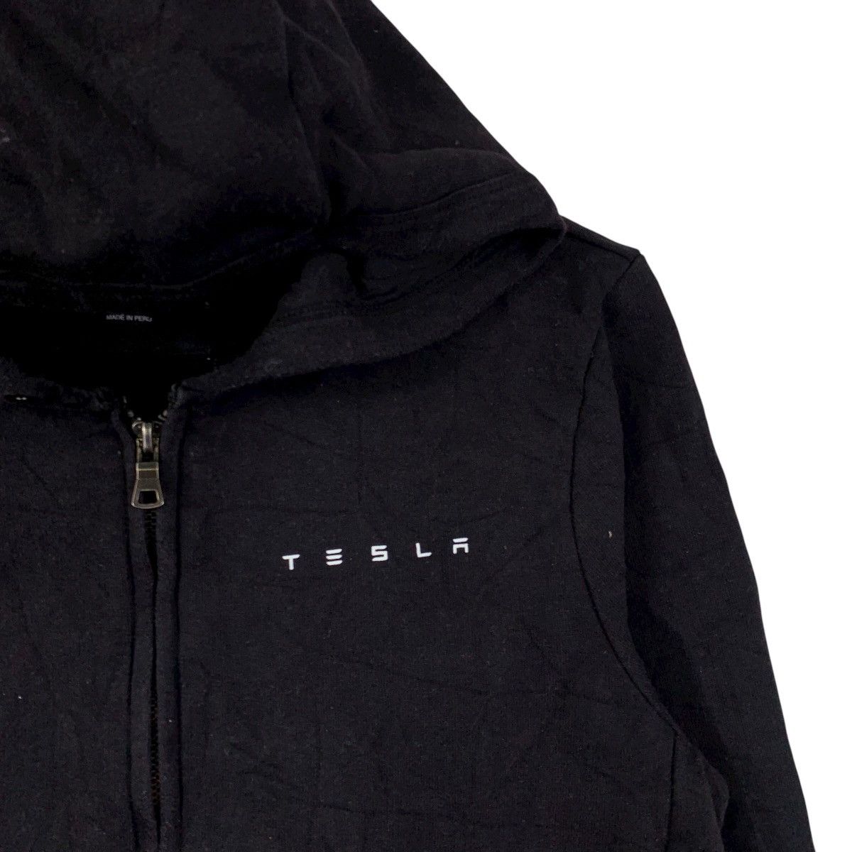 Vintage Tesla Black Zip-Up Hoodie Fleece Jacket Size US M / EU 48-50 / 2 - 5 Thumbnail