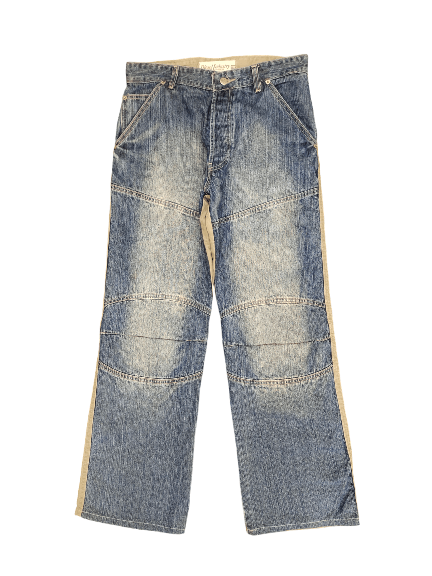 Diesel Vintage Y2k Diesel Two Tone Denim Loose Pants Wide Leg Size US 32 / EU 48 - 9 Thumbnail
