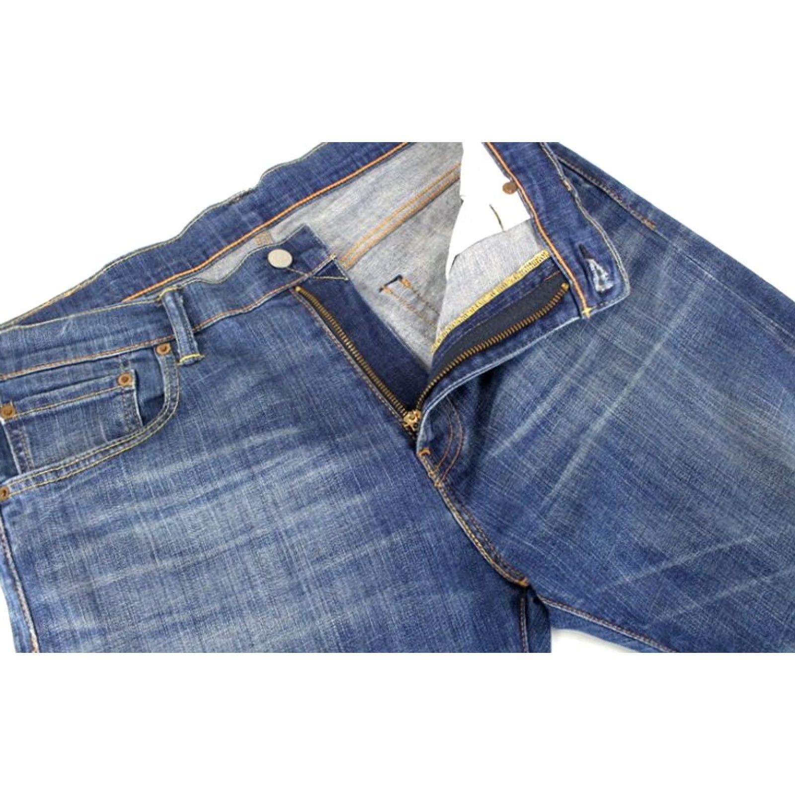 Levi's Levi's 520 Jeans Men Tapered Stretch Denim Pants W33/L34 Blue Size US 33 - 4 Thumbnail