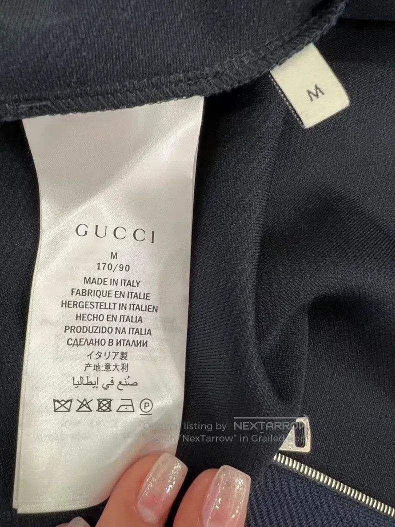 Gucci Gucci Dark blue, red and green striped jacket Size US M / EU 48-50 / 2 - 6 Thumbnail