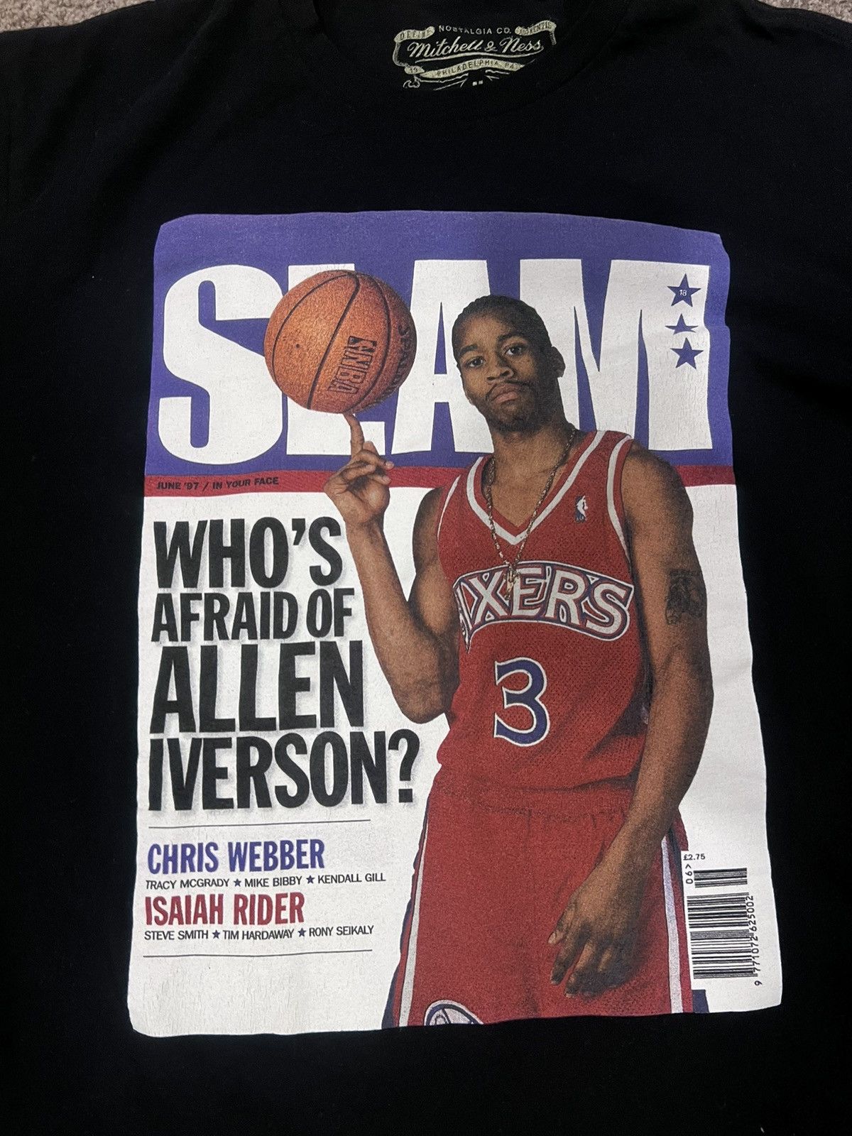 Mitchell & Ness Slam Magazine Cover Allen Iverson Tee Size US M / EU 48-50 / 2 - 2 Thumbnail
