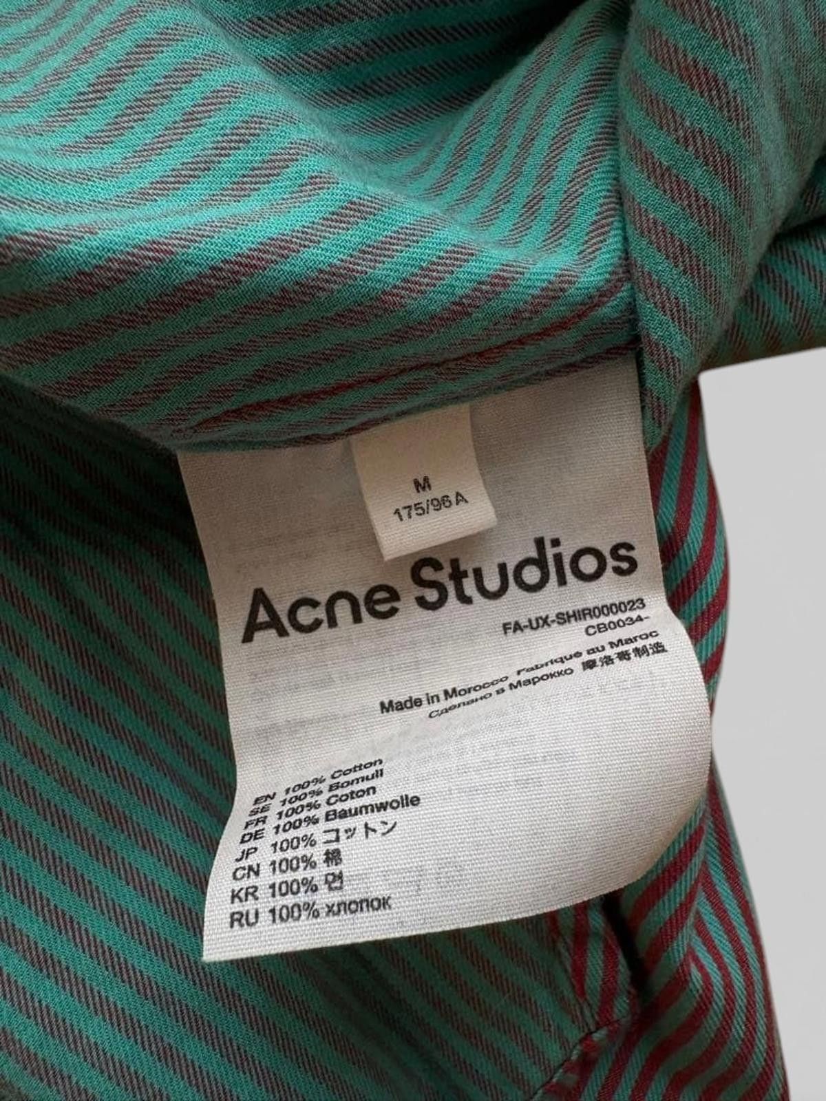 Acne Studios Acne Studios - Men's Striped Long Sleeve Shirt with Artistic Size US M / EU 48-50 / 2 - 8 Thumbnail