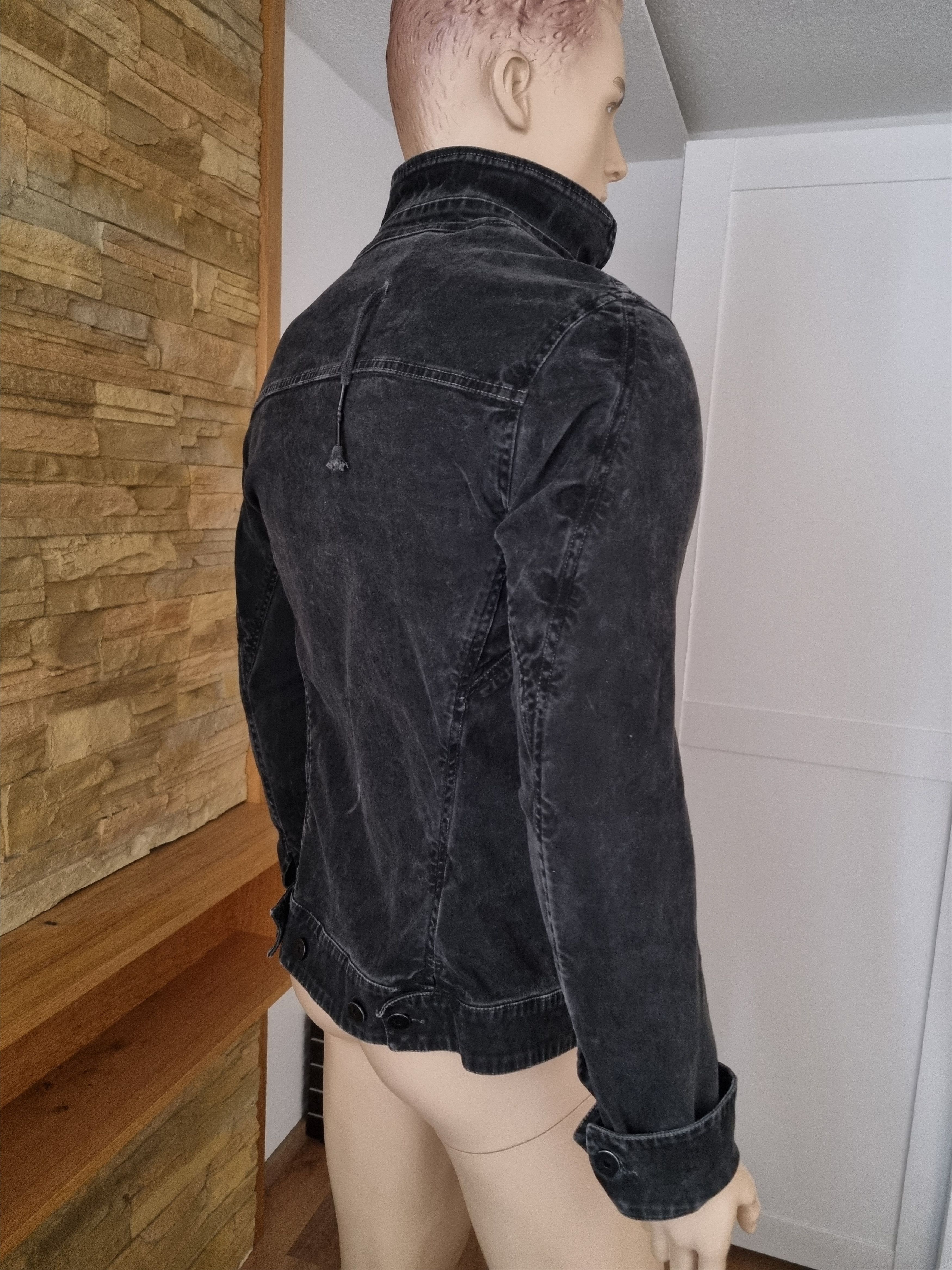 11 By Boris Bidjan Saberi Black Stretch Denim Jacket Size US L / EU 52-54 / 3 - 3 Thumbnail