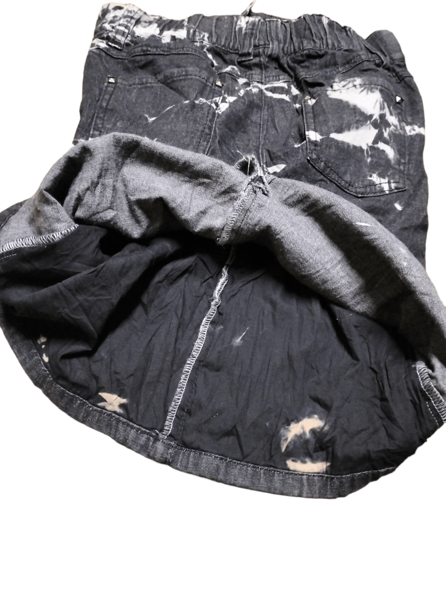 If Six Was Nine Japanese Brand Heaven and earth Distressed Design Skirt Size 28" / US 6 / IT 42 - 6 Thumbnail